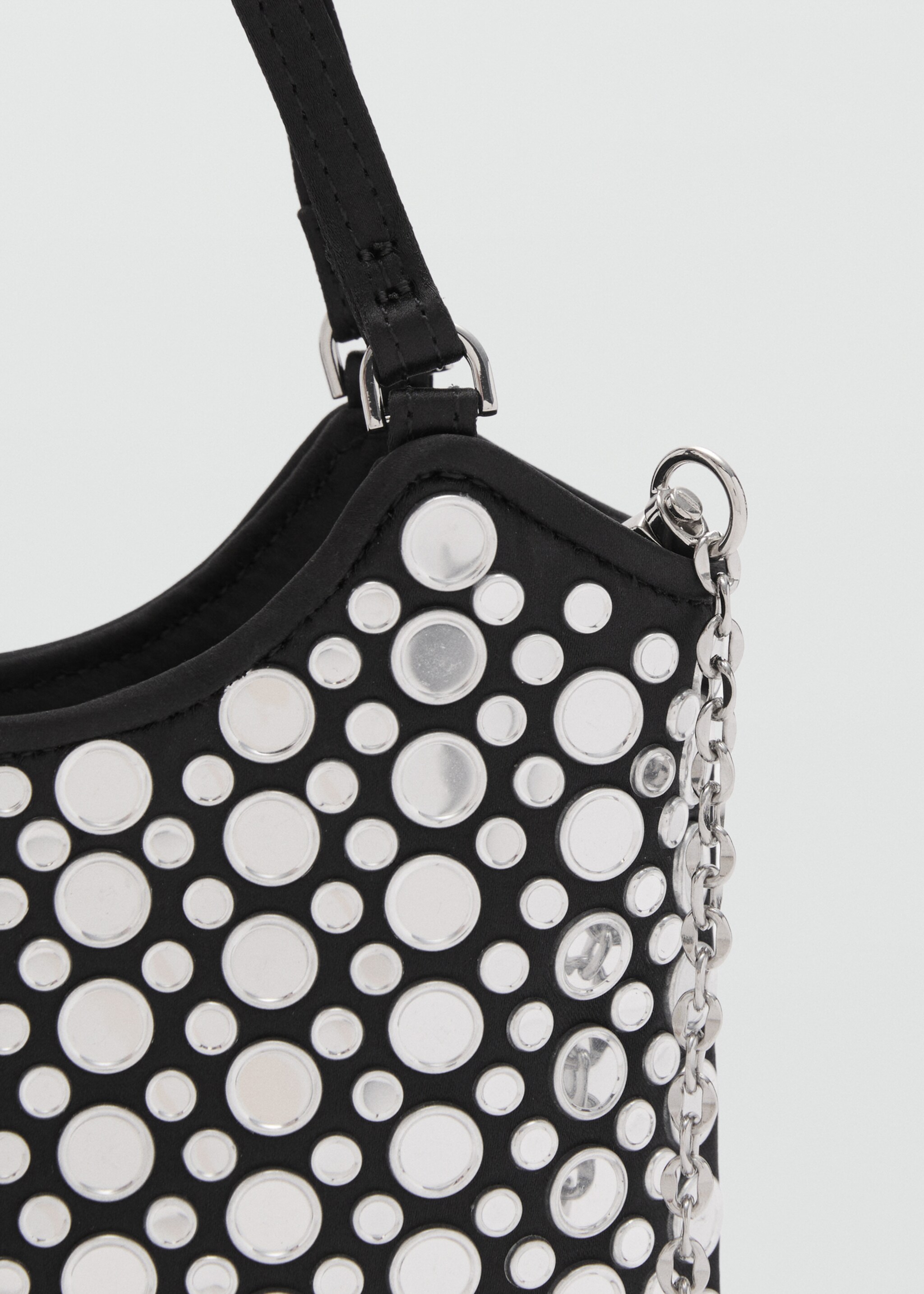 Mini sac détail miroirs - Détail de l'article 4, Noir. Ref: 87080412-00.