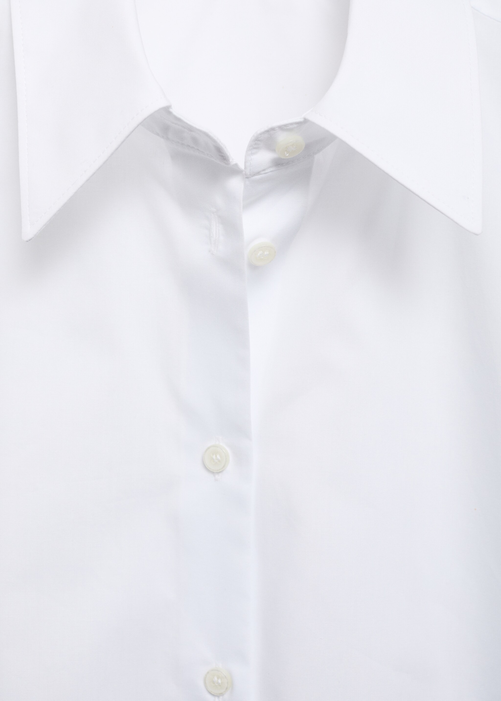 Chemise regular-fit coton et Lyocell mélangés - Détail de l'article 8, Blanc cassé. Ref: 87080413-00.