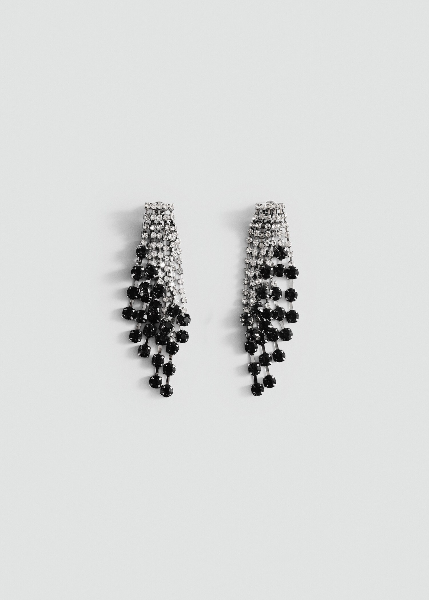 Cascade earrings with faceted crystals - Article without model