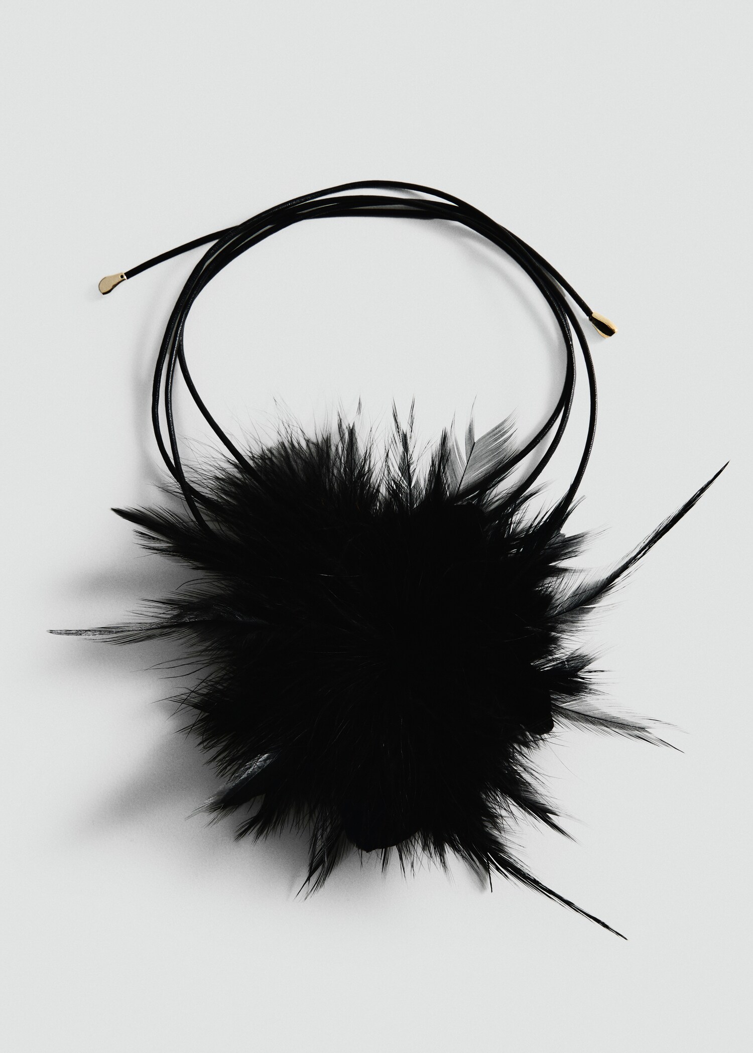 Choker cord with feather detail - Article without model