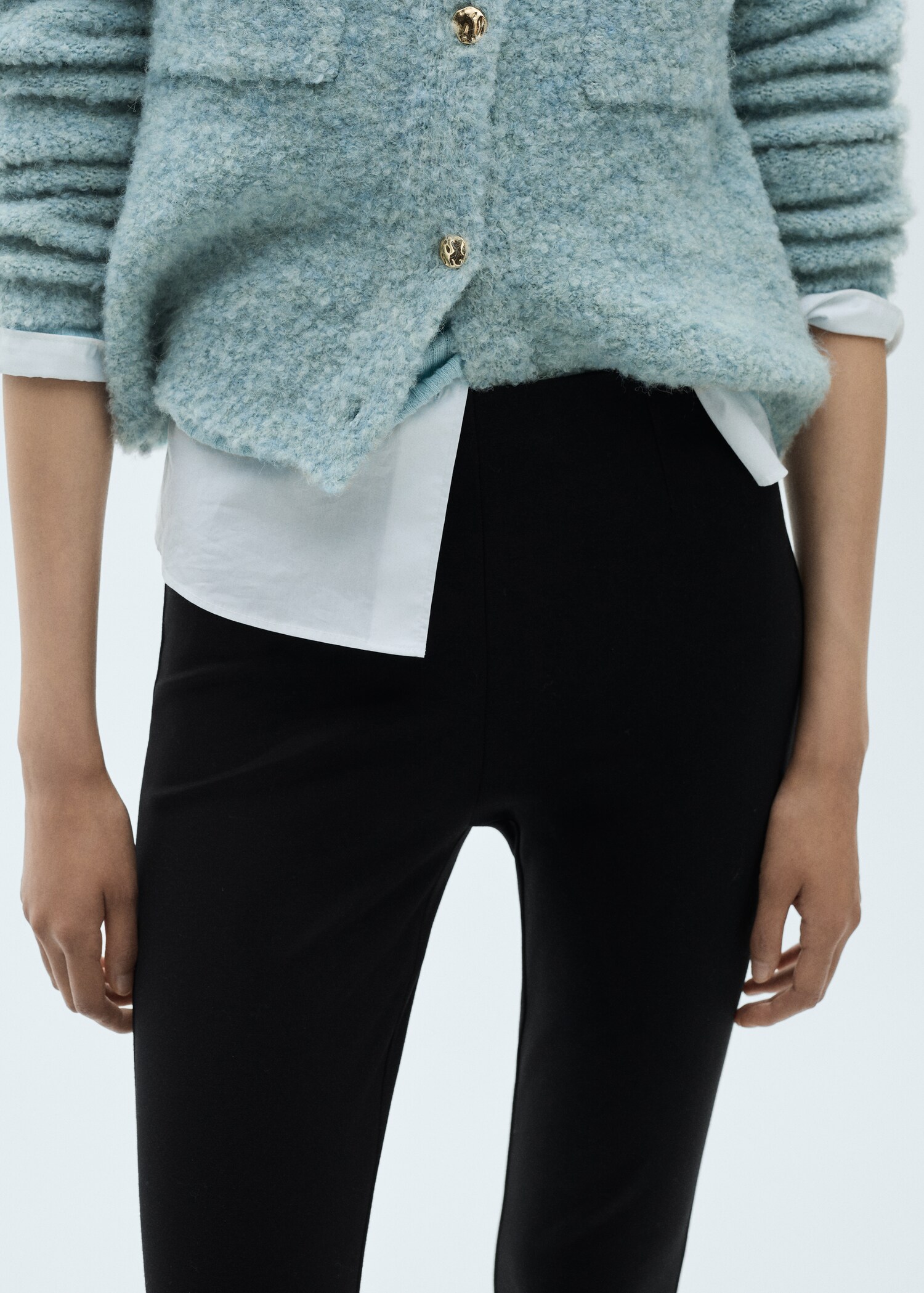 Mid-rise skinny leggings - Details of the article 1
