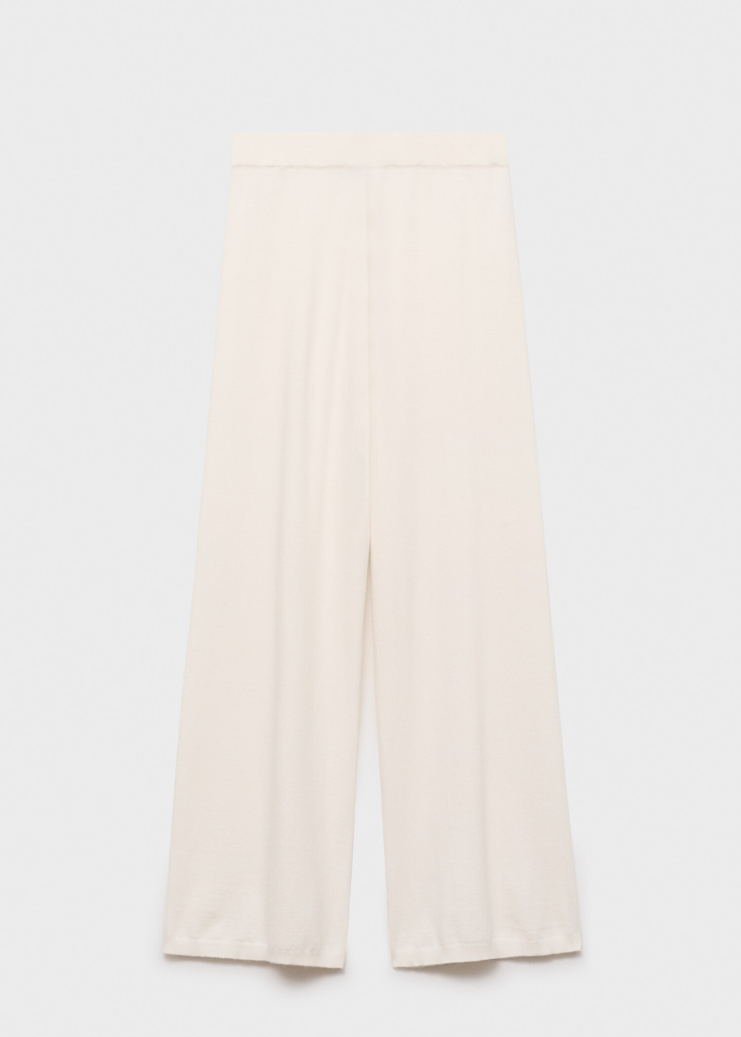Fine-knit wide-leg trousers - Article without model