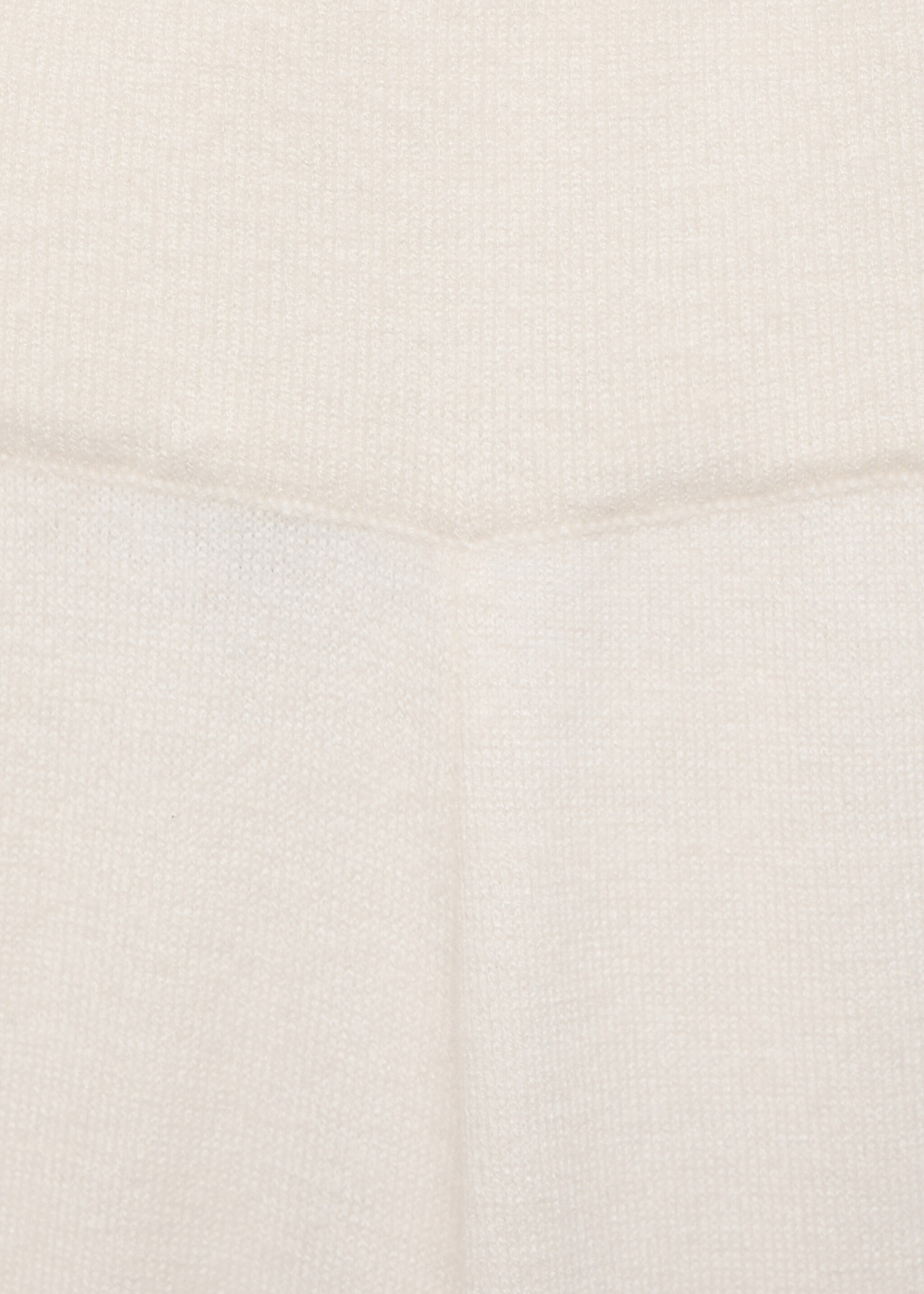 Fine-knit wide-leg trousers - Details of the article 8, Ecru. Ref: 87080425-00.