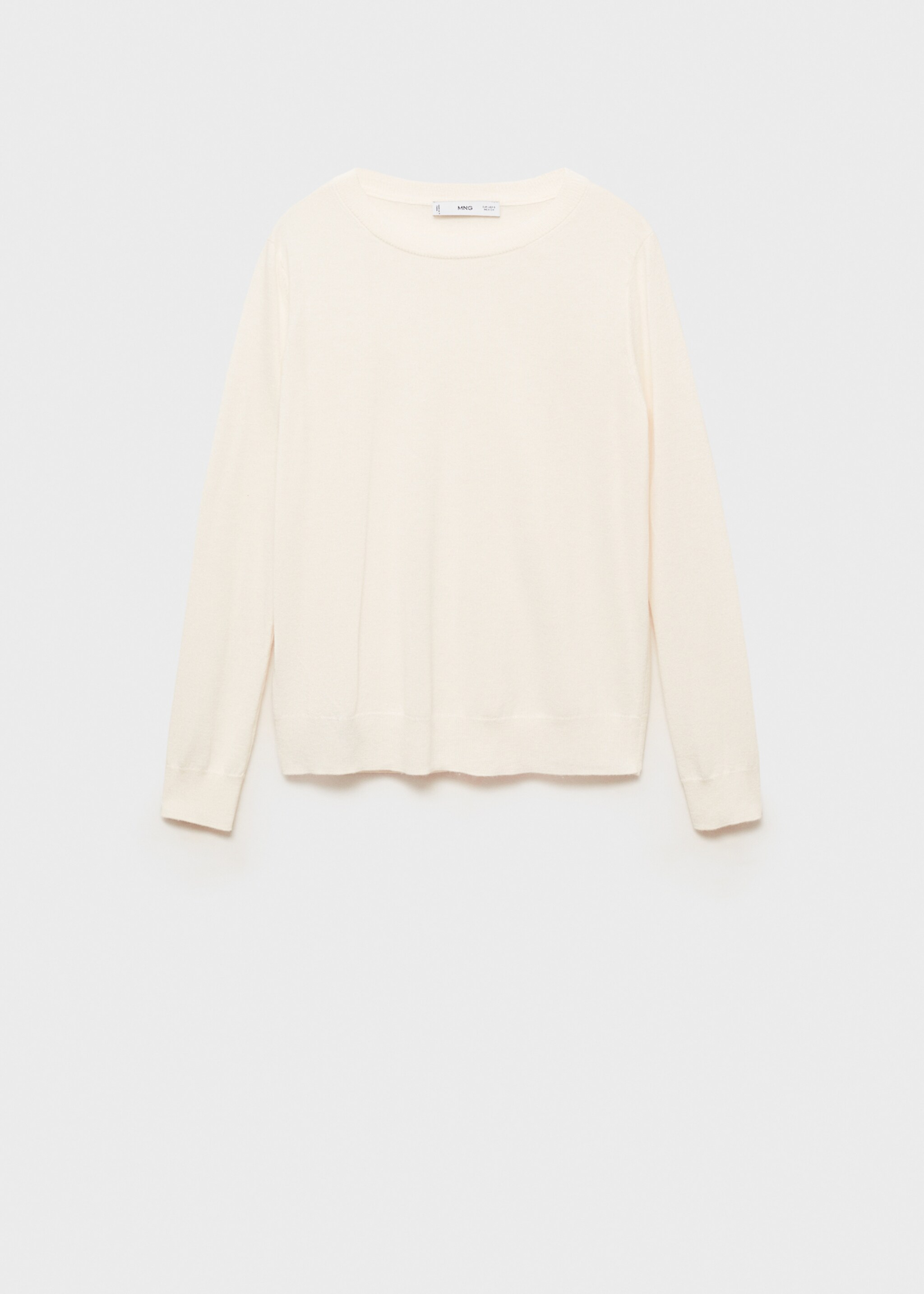 Jersei barreja llana coll rodó - Article sense model, Cru. Ref: 87080432-00.