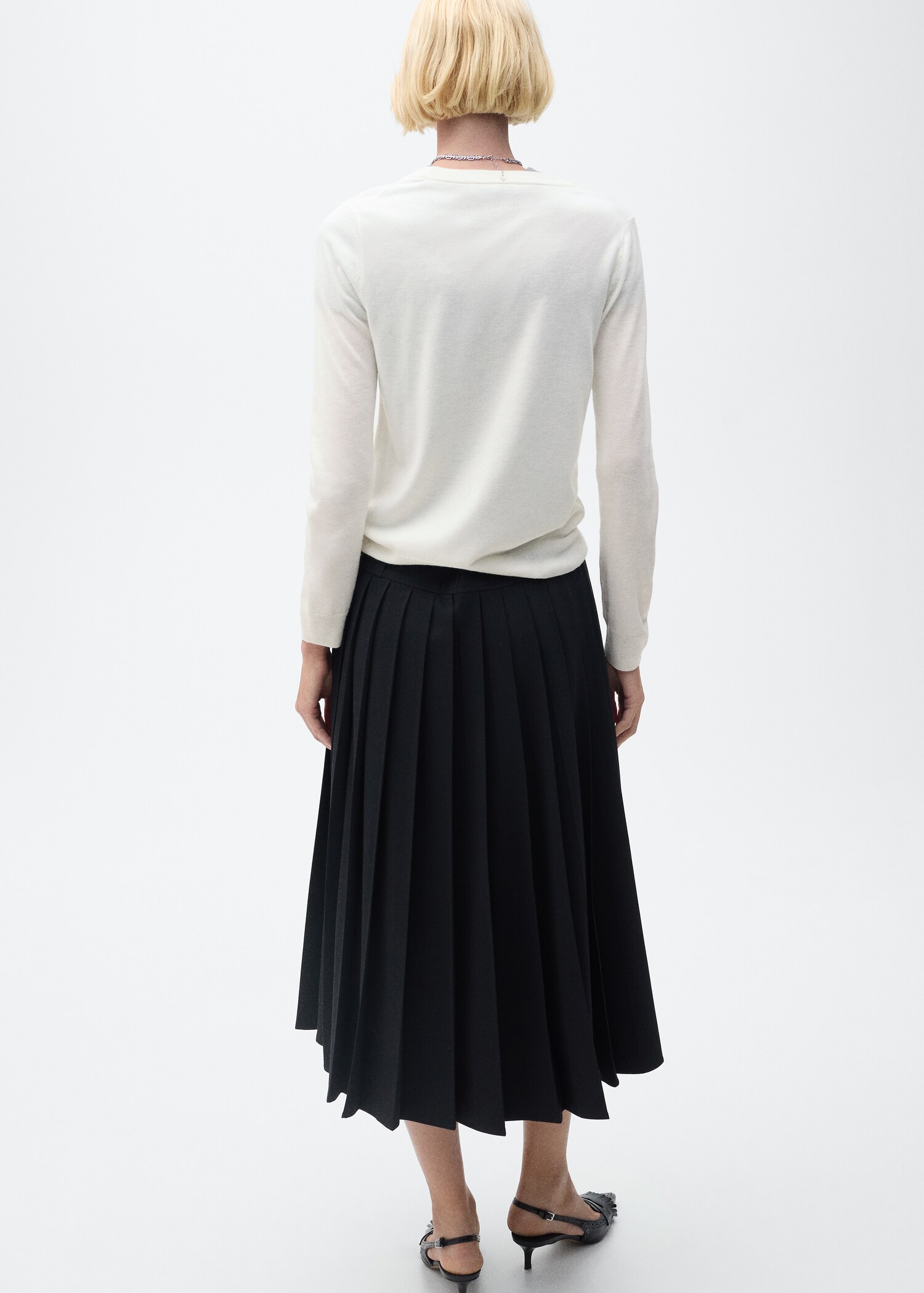 Jersei barreja llana coll rodó - Revers de l'article