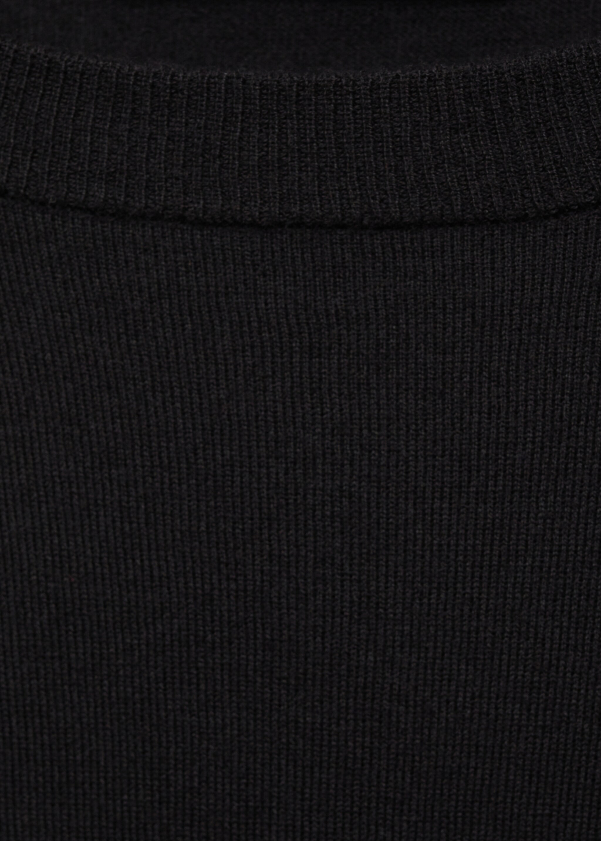 Rundhalspullover aus Wollgemisch - Detail des Artikels 8, Schwarz. Ref: 87080432-00.