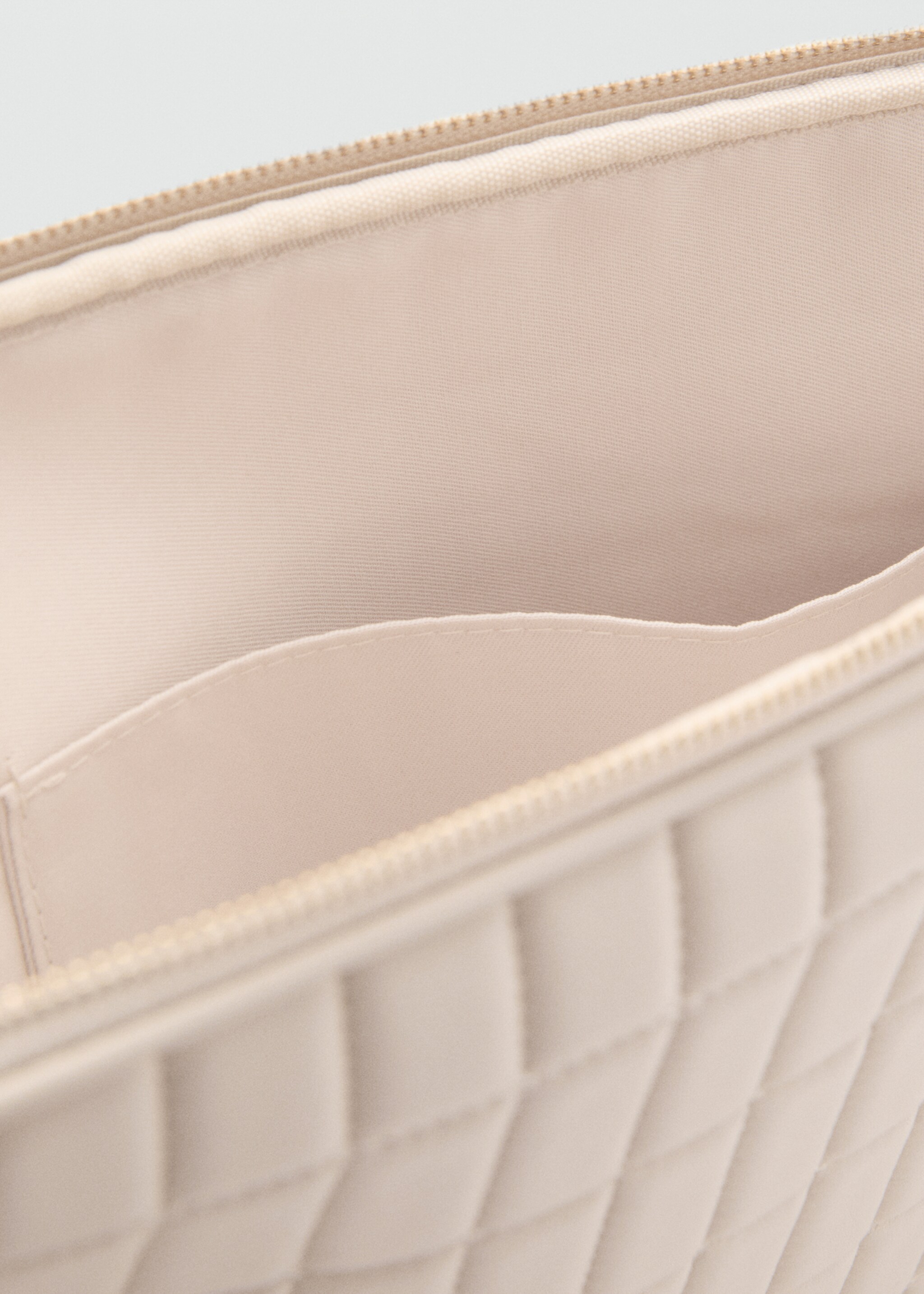 Padded laptop case - Details of the article 1, Off White. Ref: 87080441-00.
