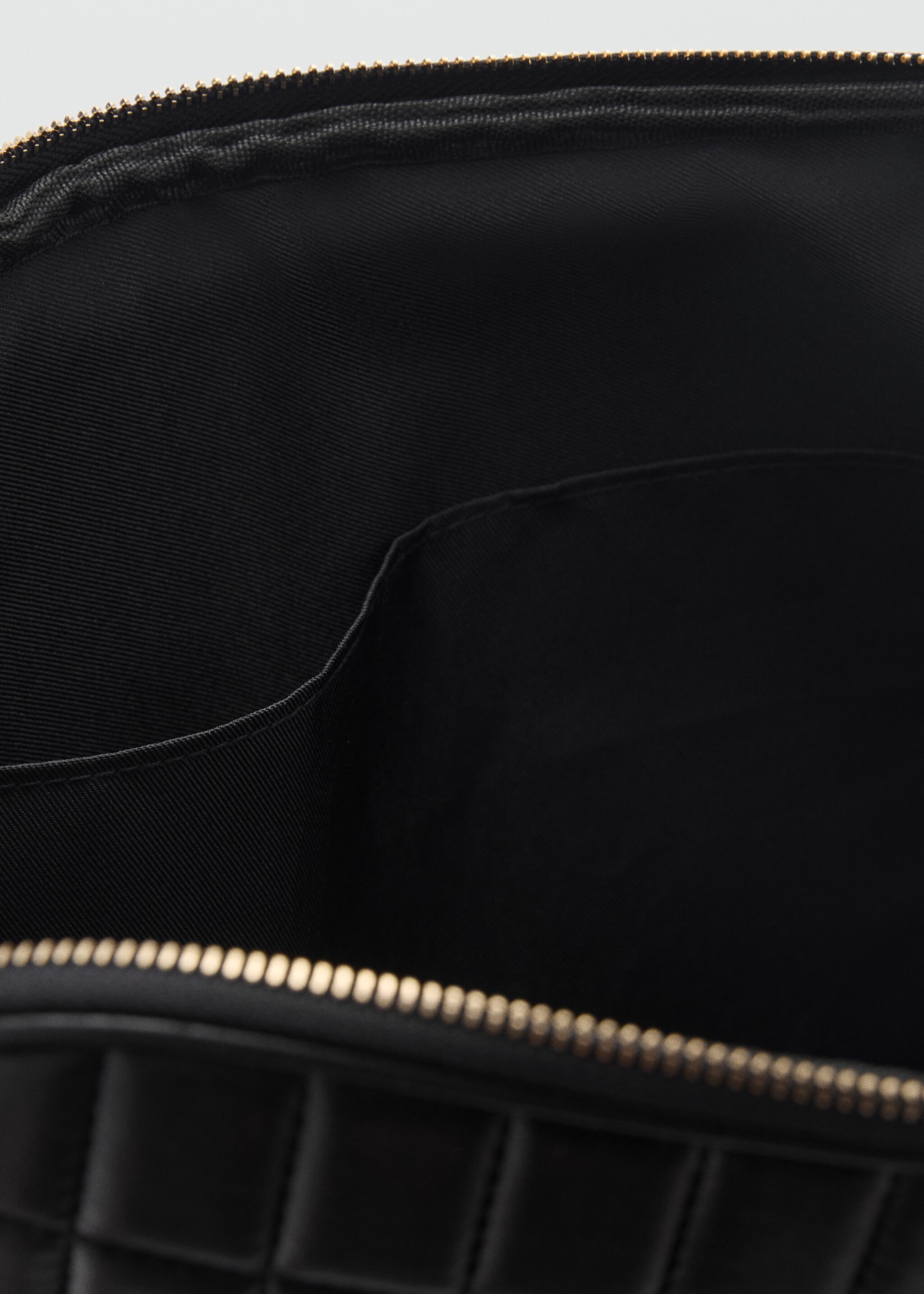 Padded laptop case - Details of the article 1, Black. Ref: 87080441-00.