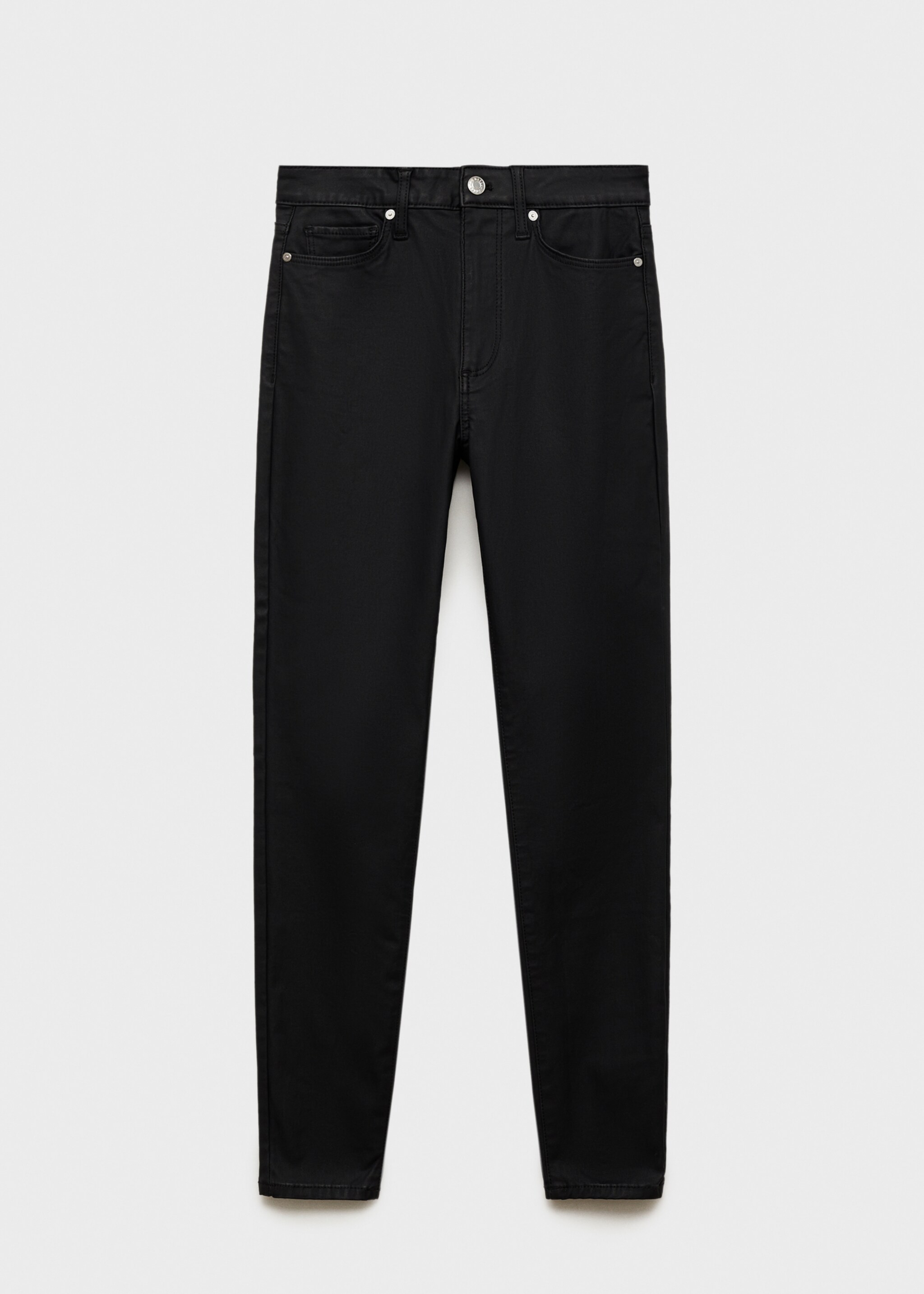 Jean skinny taille normale enduit - Article sans modèle, Noir. Ref: 87080444-00.
