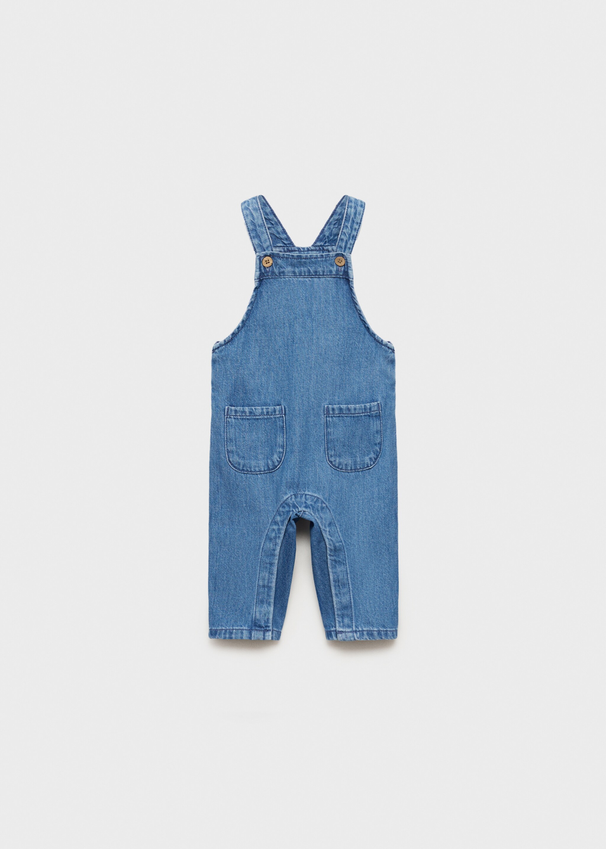 Long denim dungarees - Article without model, Medium Blue. Ref: 87080448-00.