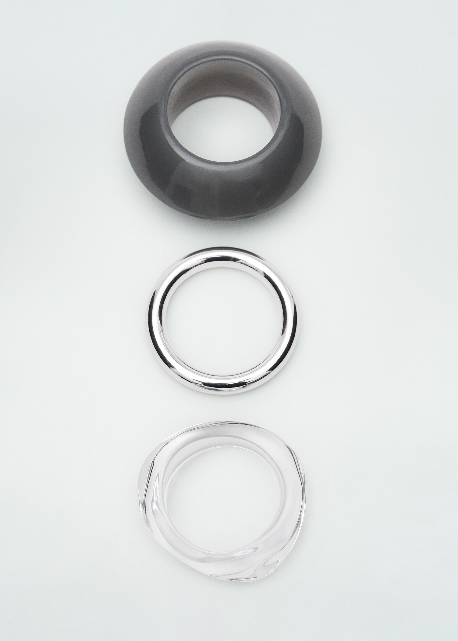 Pack of 3 combined resin bracelets - Article without model