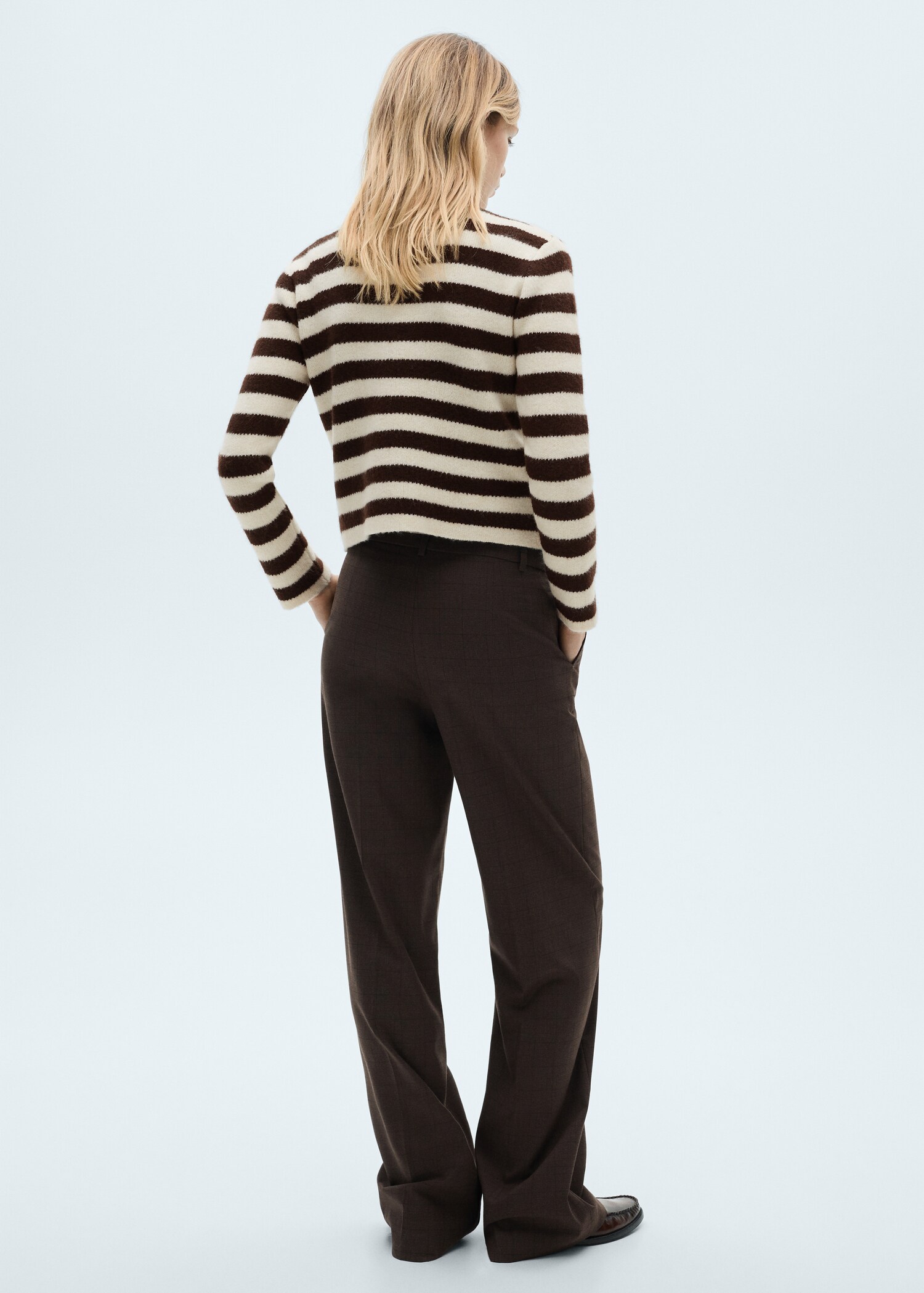 Cárdigan rayas botones - Reverso del artículo