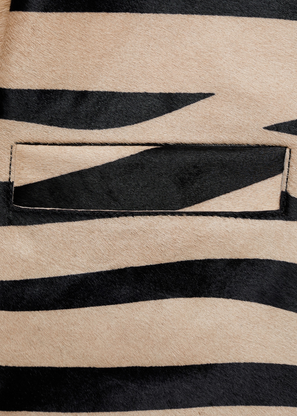 Zebra-print fur jacket - Women | MANGO OUTLET USA