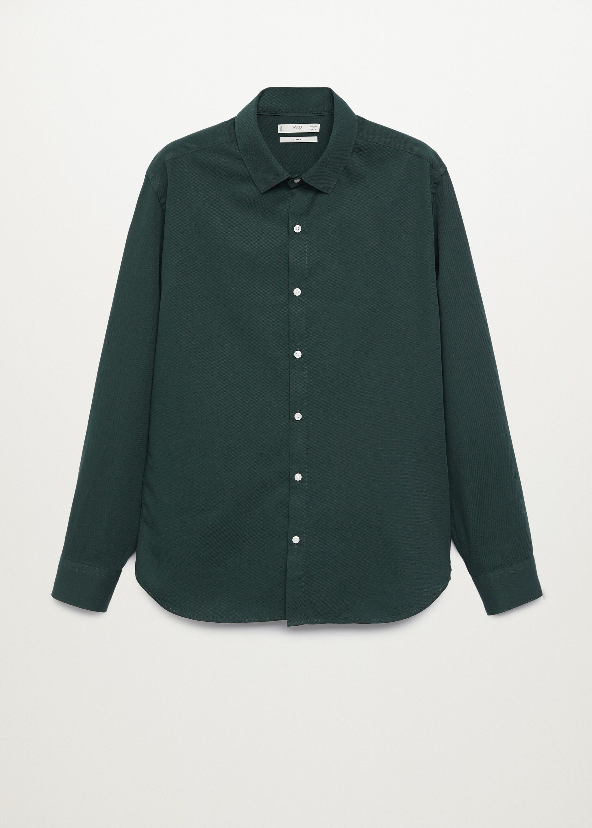 Bavlněná košile slim fit se strukturou - Zboží bez modelu