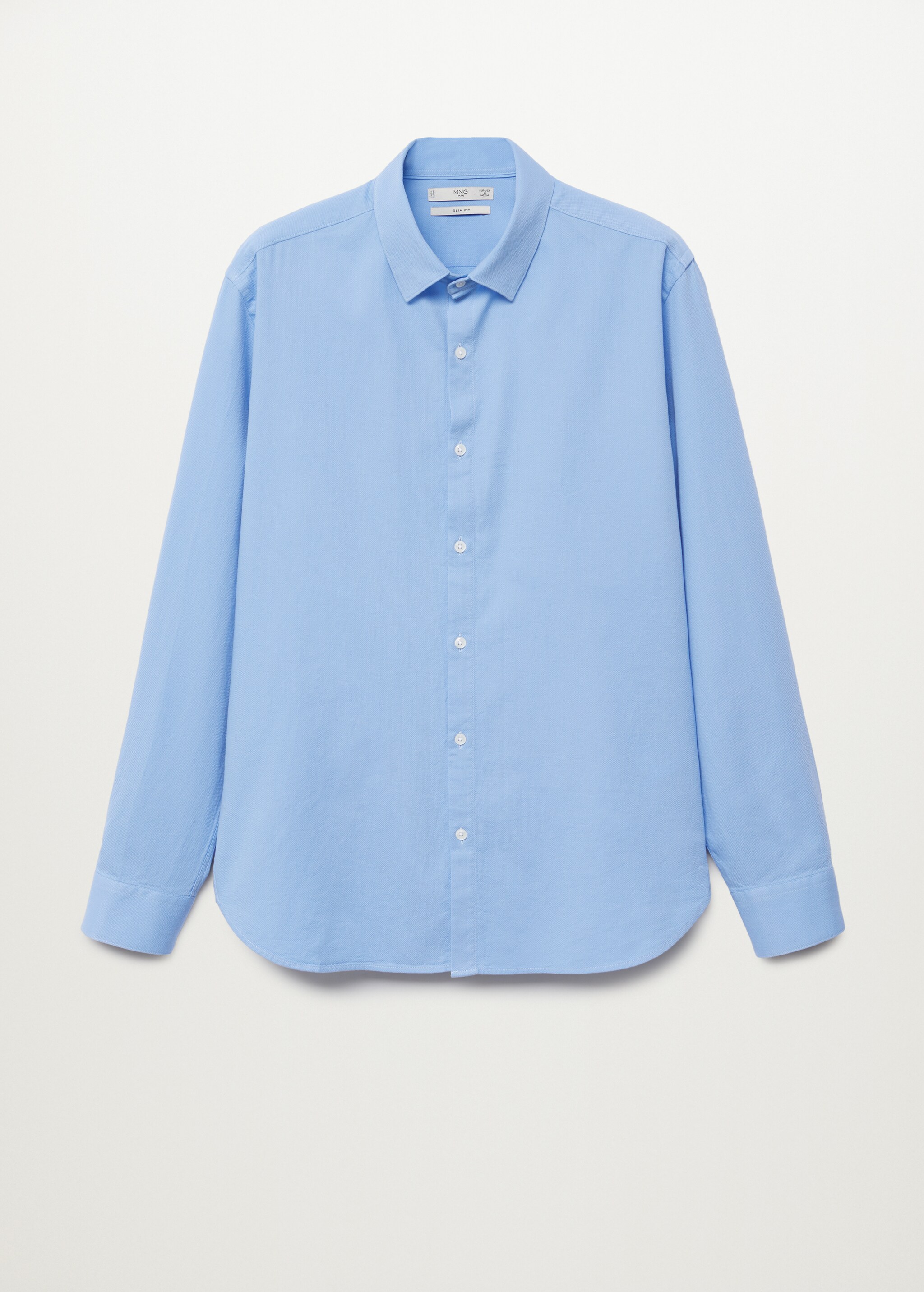Bavlněná košile slim fit se strukturou - Zboží bez modelu