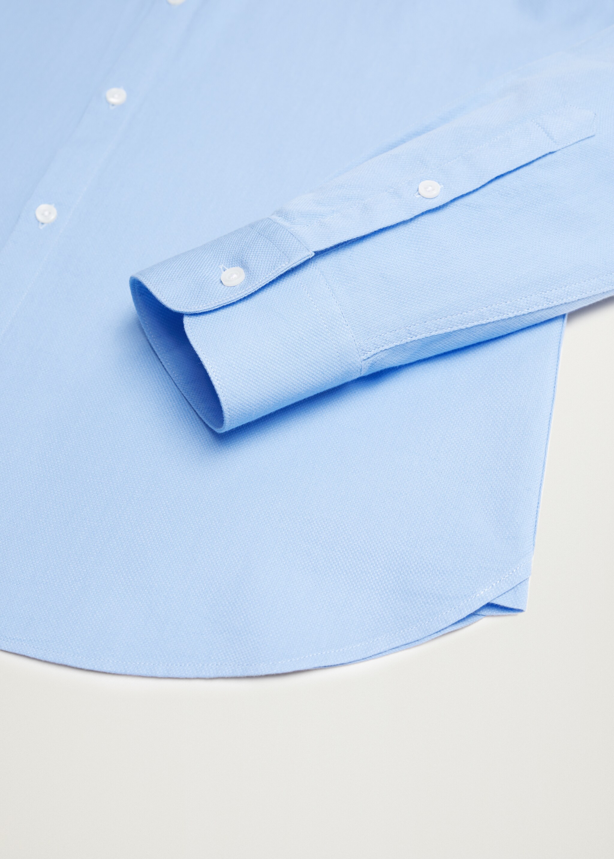 Bavlněná košile slim fit se strukturou - Detail zboží 7