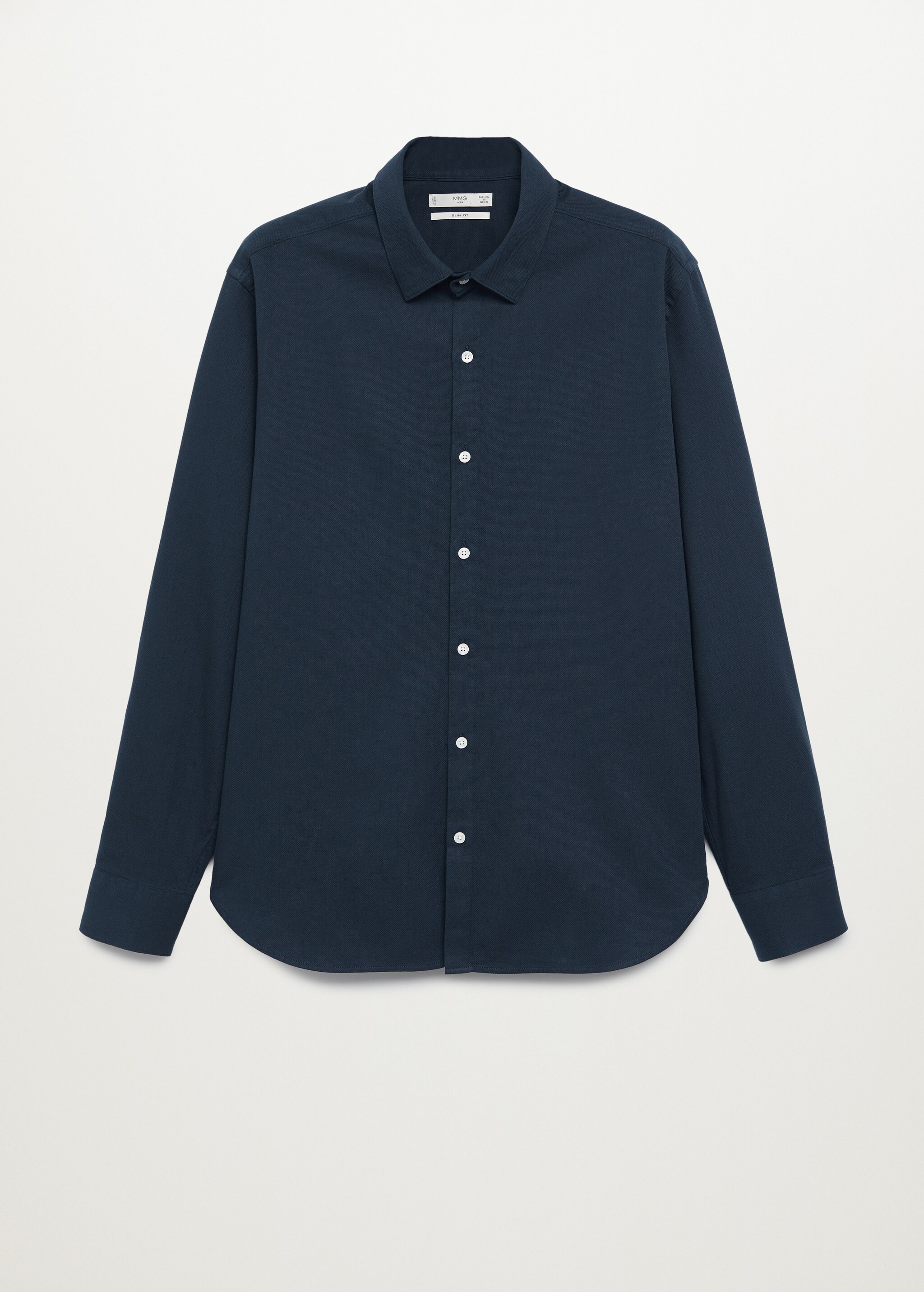 Bavlněná košile slim fit se strukturou - Zboží bez modelu