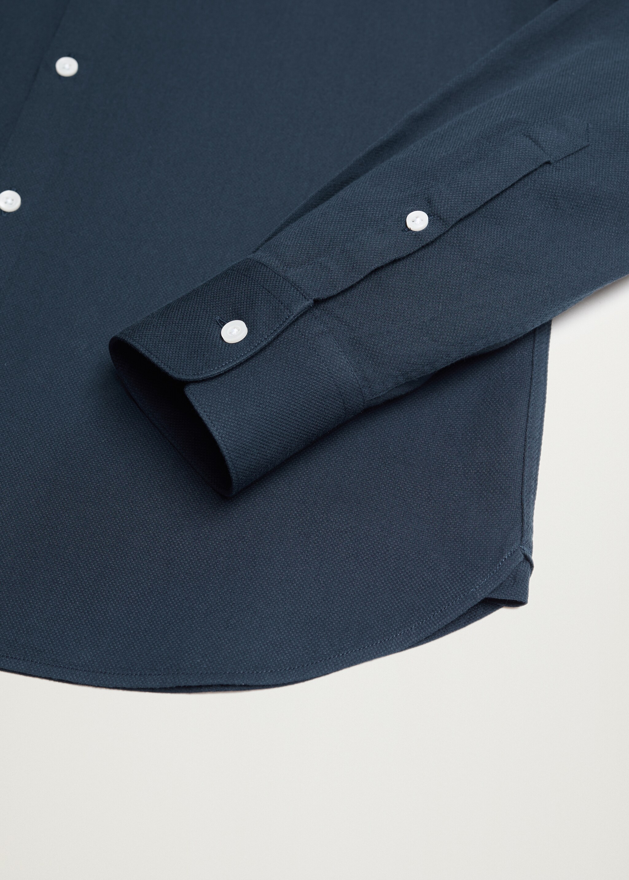 Bavlněná košile slim fit se strukturou - Detail zboží 7