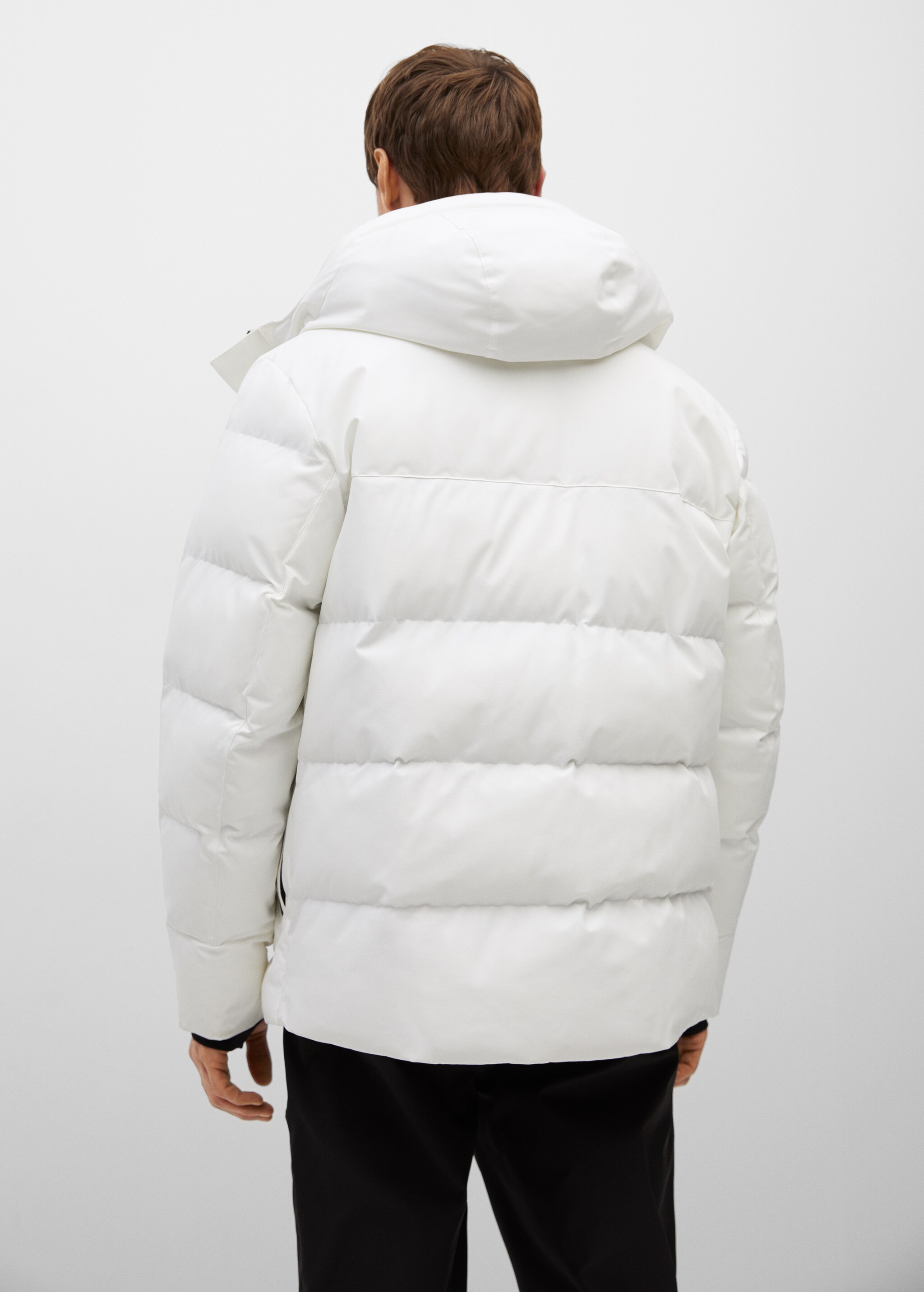 Anorak acolchado tejido técnico - Reverso del artículo