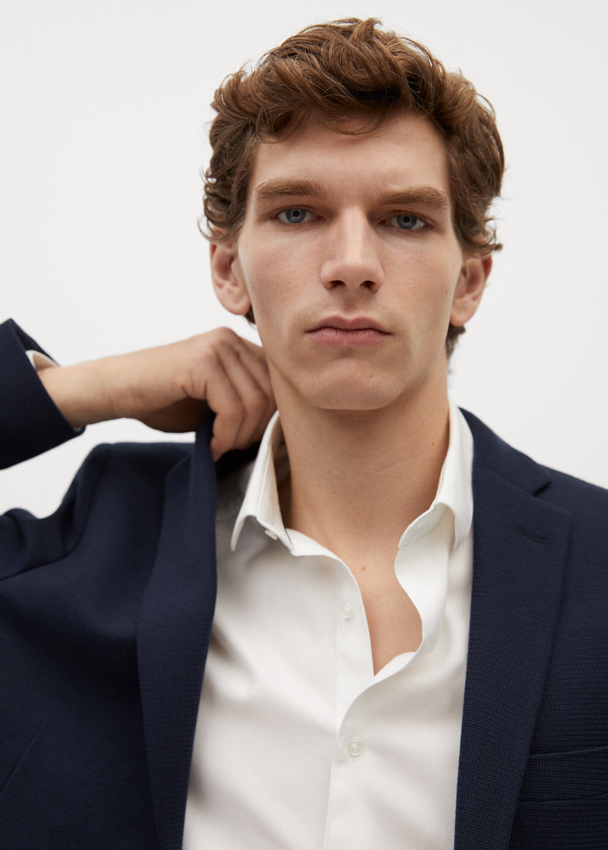 Sako slim fit se strukturou - Detail zboží 2
