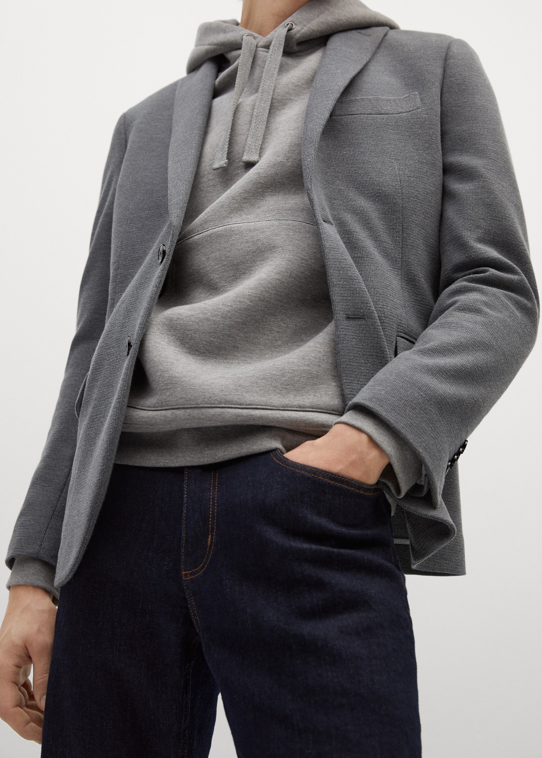 Sako slim fit se strukturou - Detail zboží 2