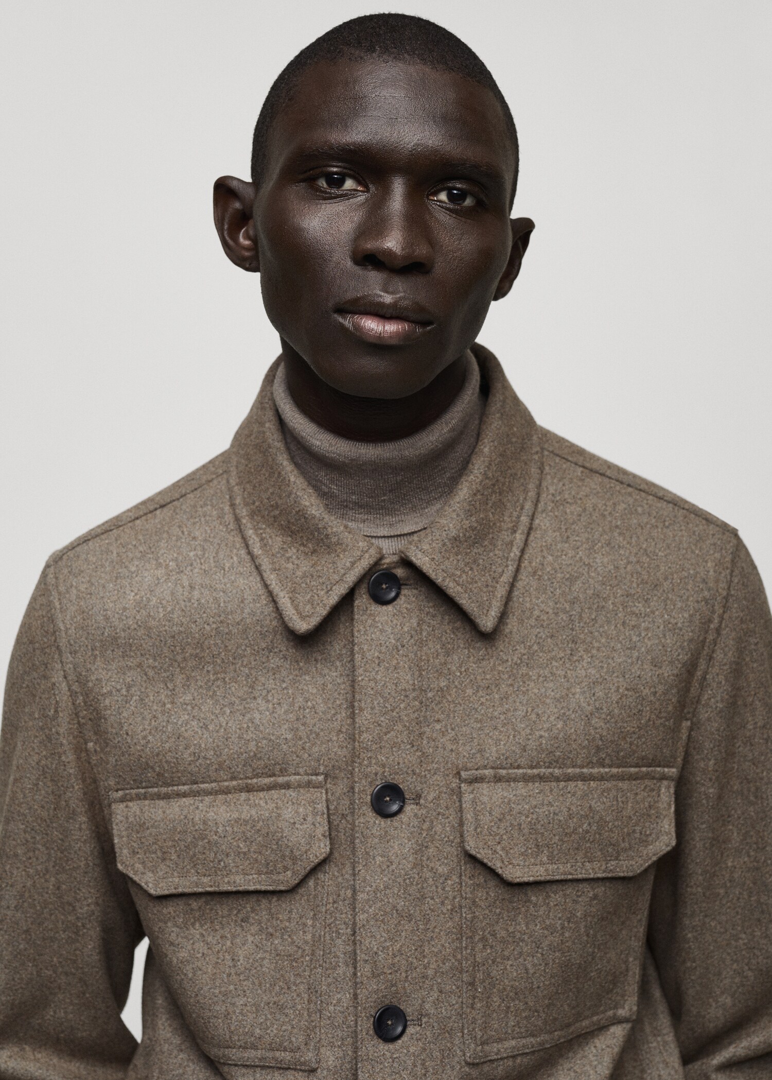 Surchemise laine mélangée flanelle - Détail de l'article 1