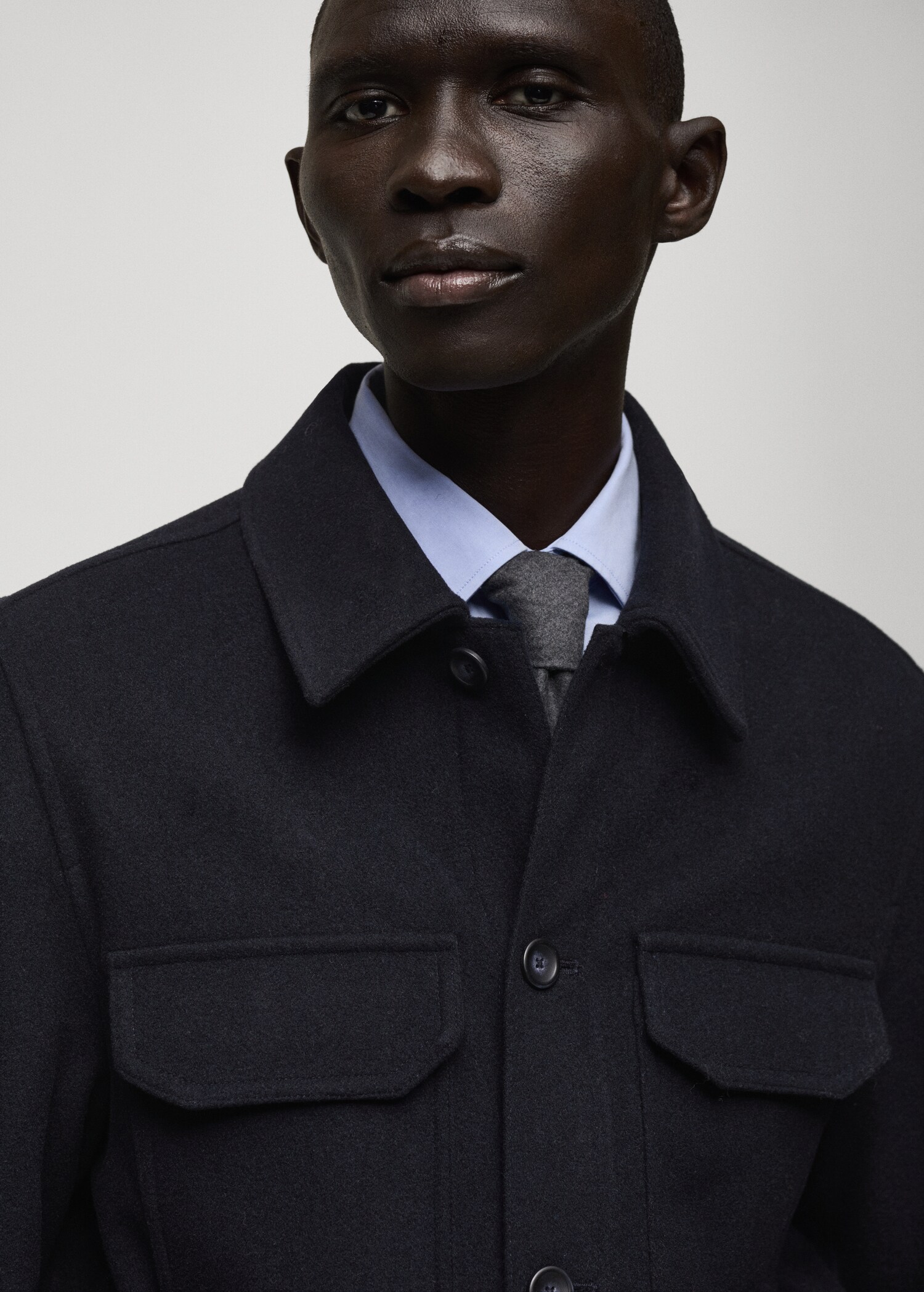 Surchemise laine mélangée flanelle - Détail de l'article 1