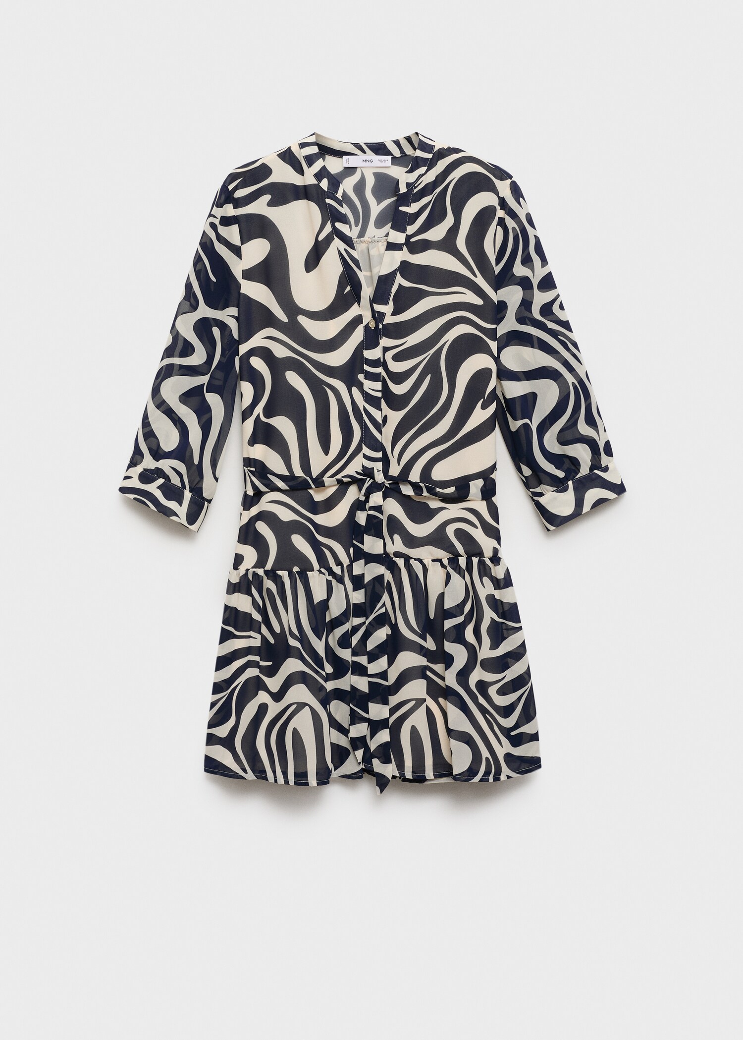 Bedrucktes Rüschenkleid - Artikel ohne Model