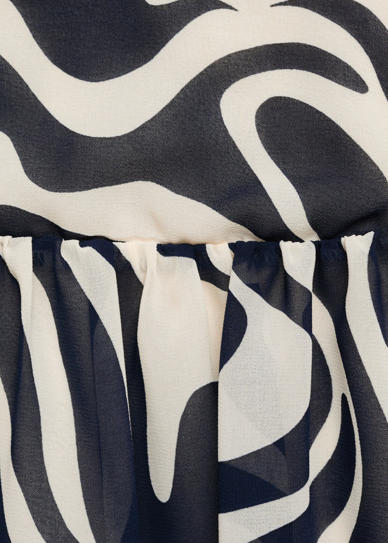 Bedrucktes Rüschenkleid - Detail des Artikels 0