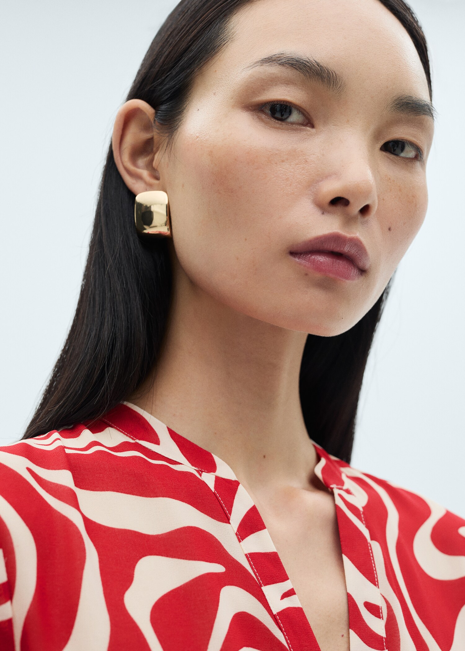 Bedrucktes Rüschenkleid - Detail des Artikels 1