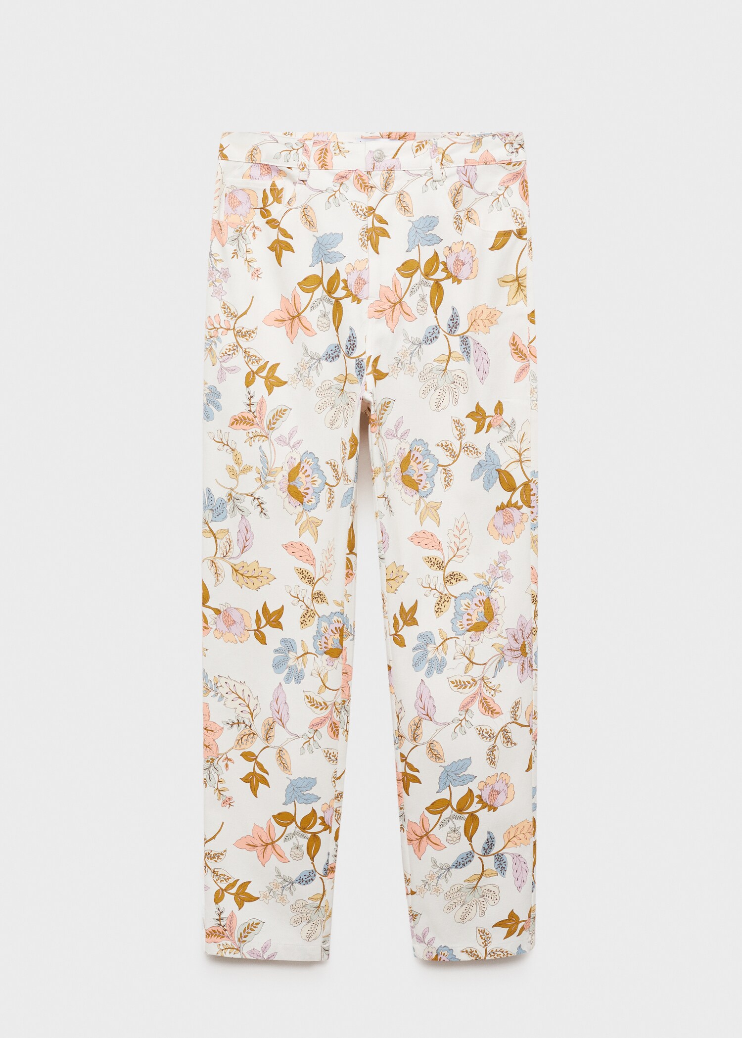 Gerade Hose mit floralem Print - Artikel ohne Model