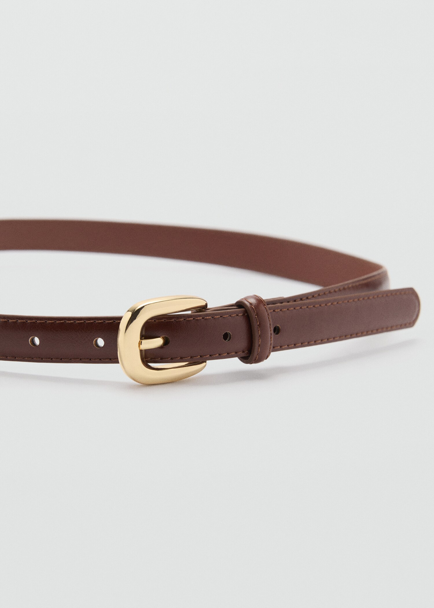 Skinny faux-effect belt - Medium plane