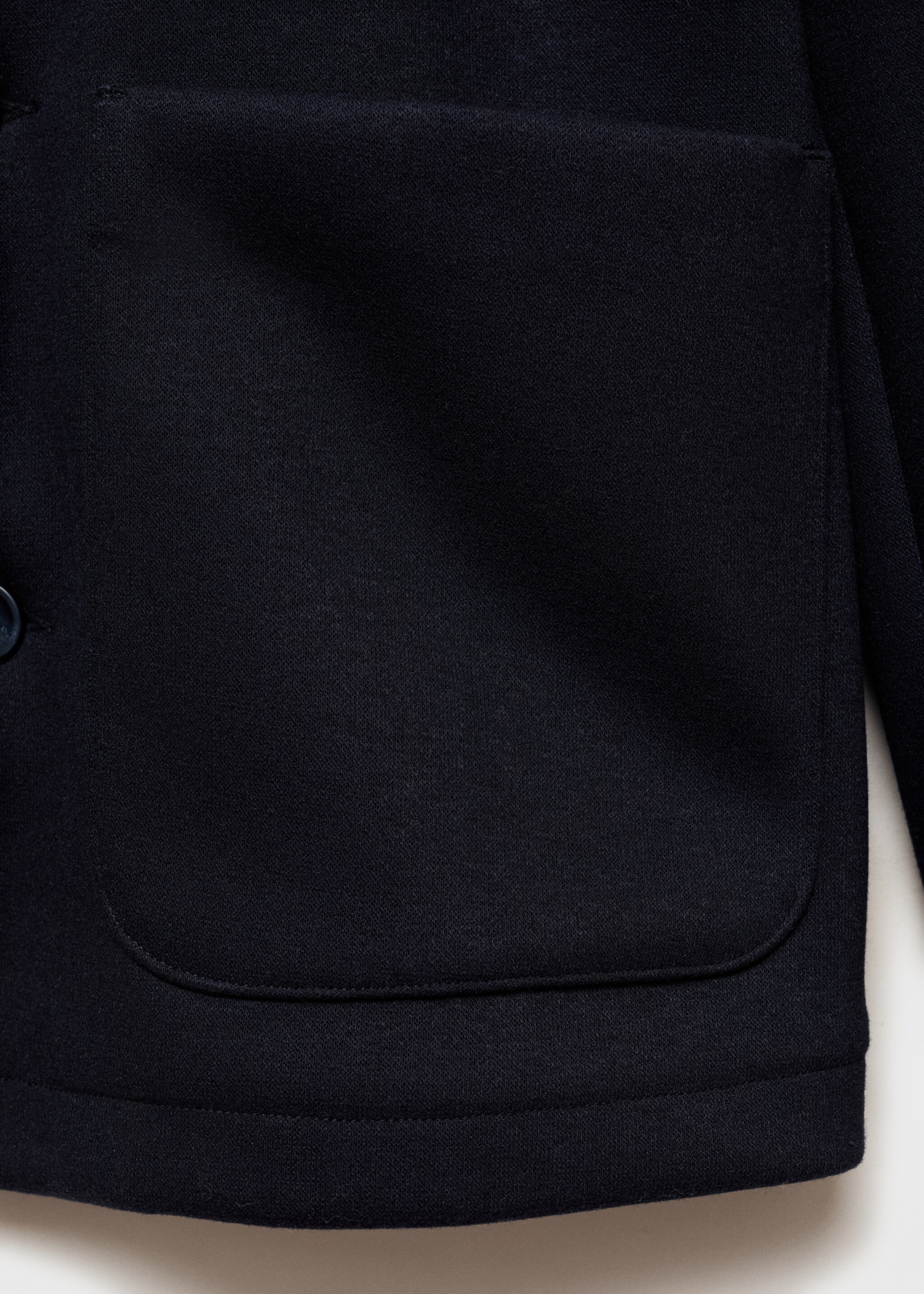 Regular-fit overshirt with pocket - Details of the article 0, Dark Navy. Ref: 87080594-00.