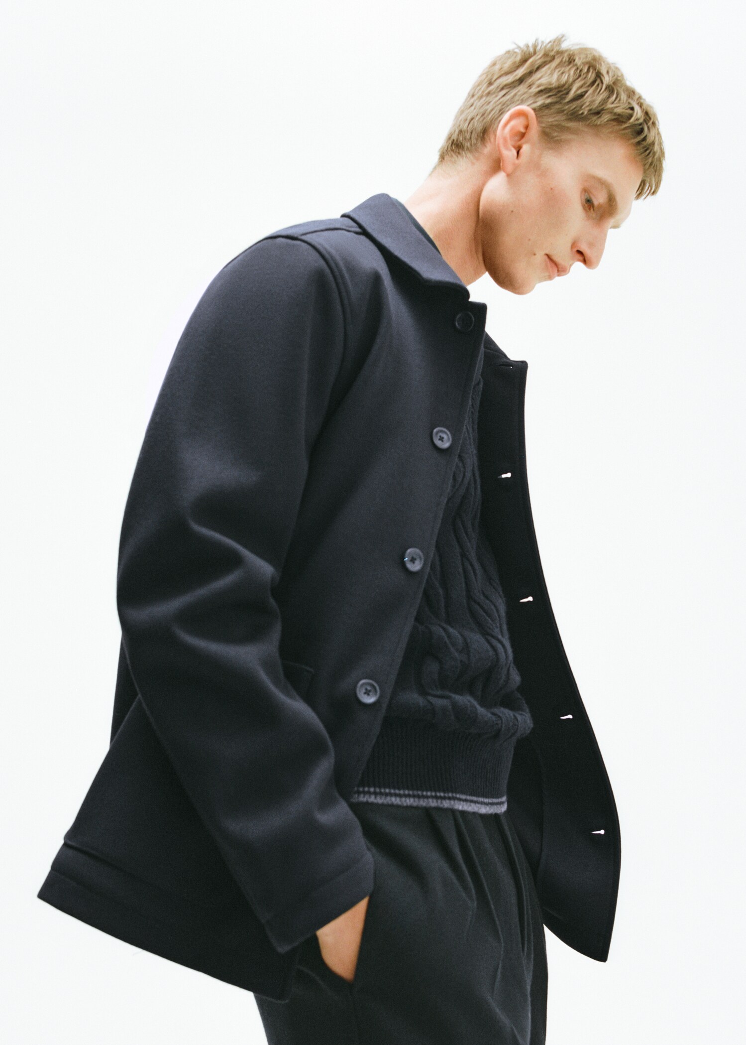 Regular-fit overshirt with pocket - Details of the article 5