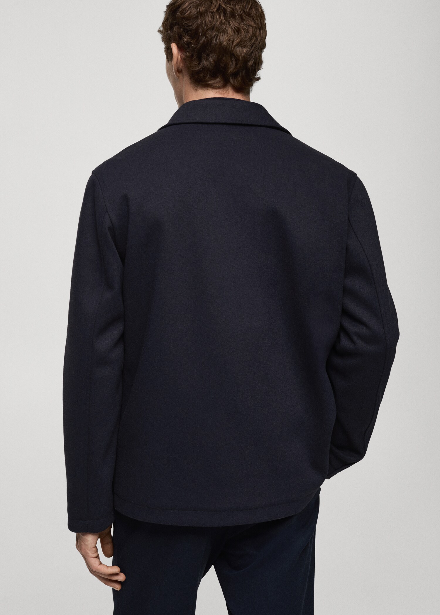Regular-fit overshirt with pocket - Reverse of the article