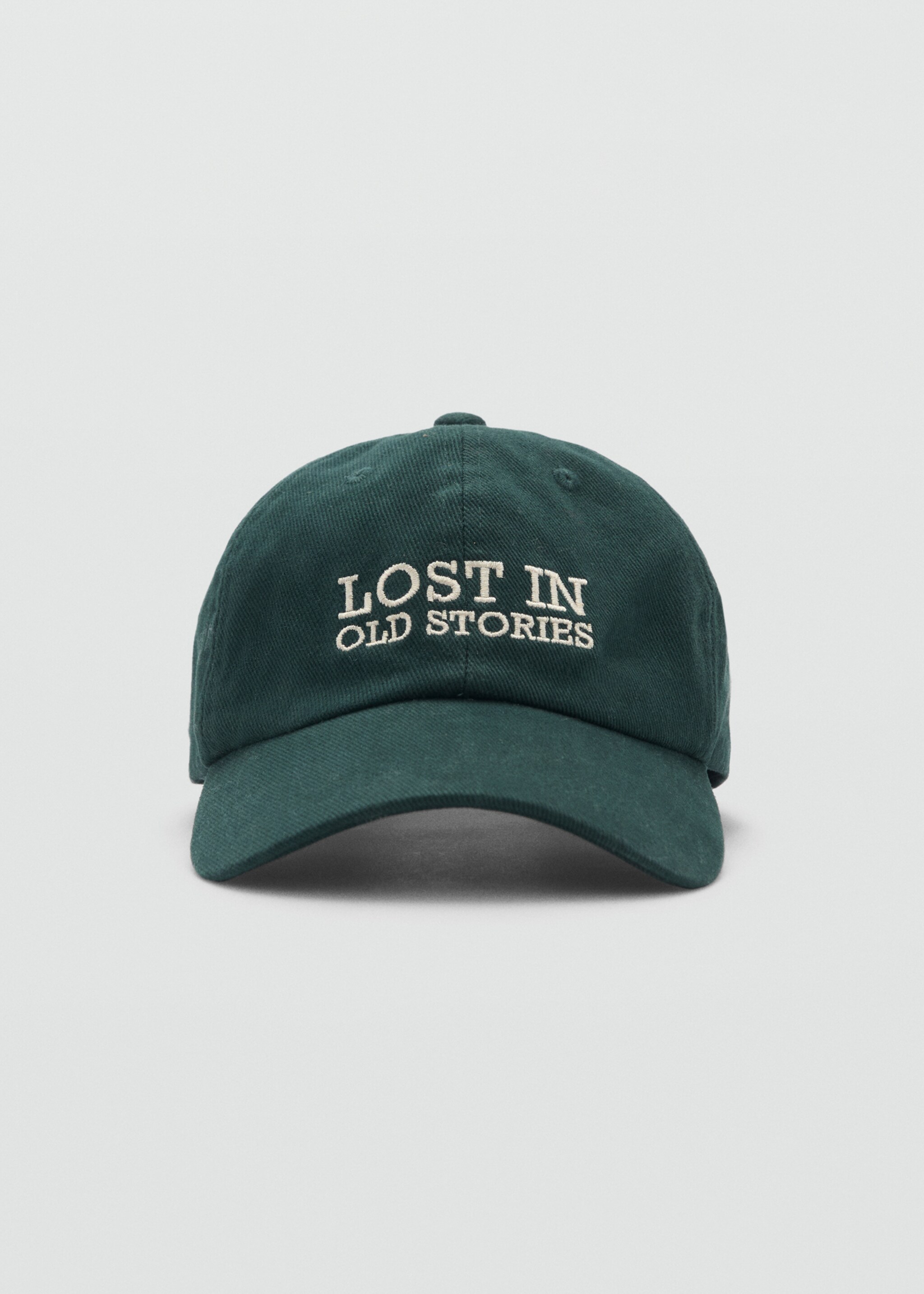 Embroidered canvas cap - Medium plane, Khaki. Ref: 87080602-00.