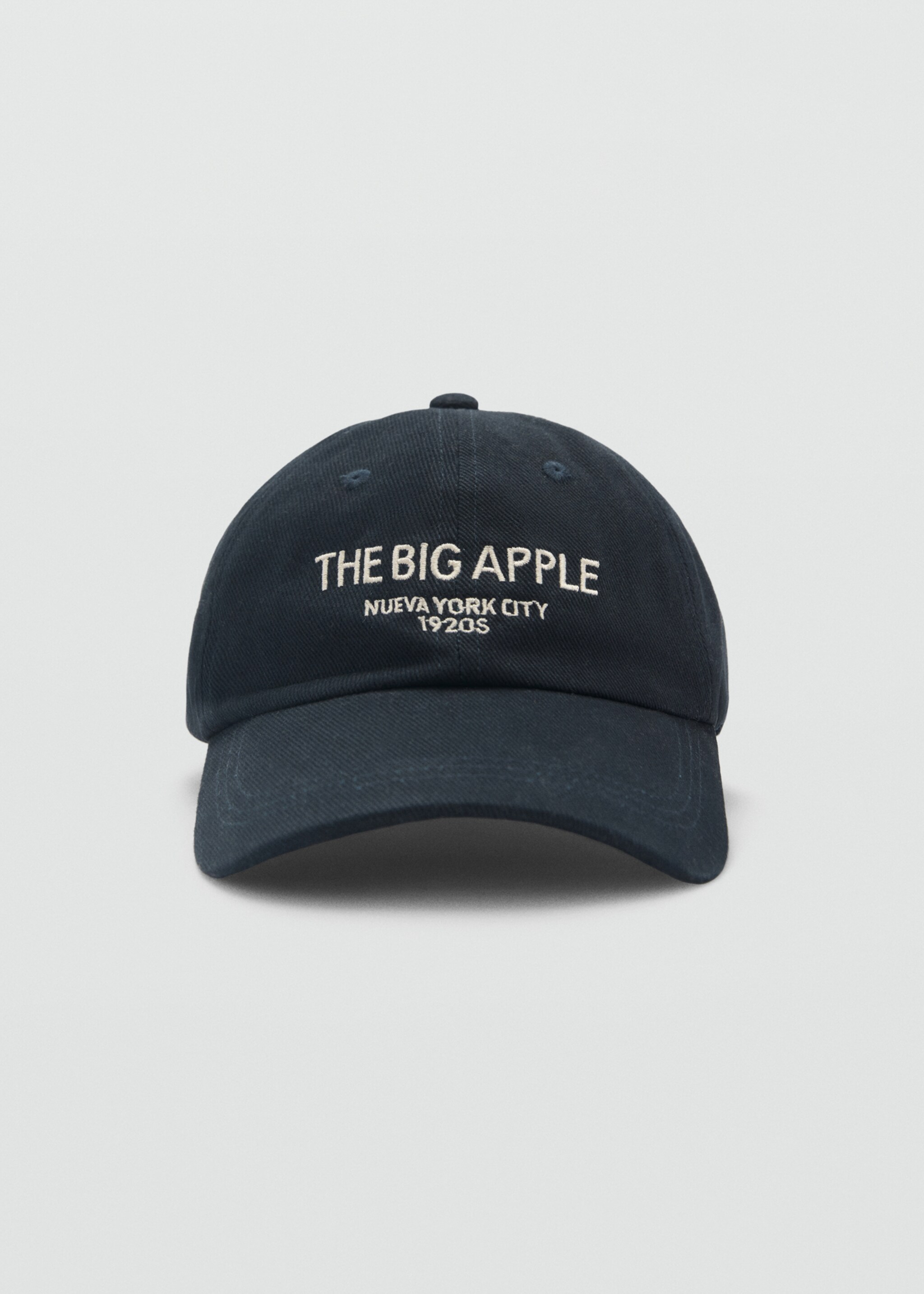 Embroidered canvas cap - Medium plane, Dark Navy. Ref: 87080602-00.