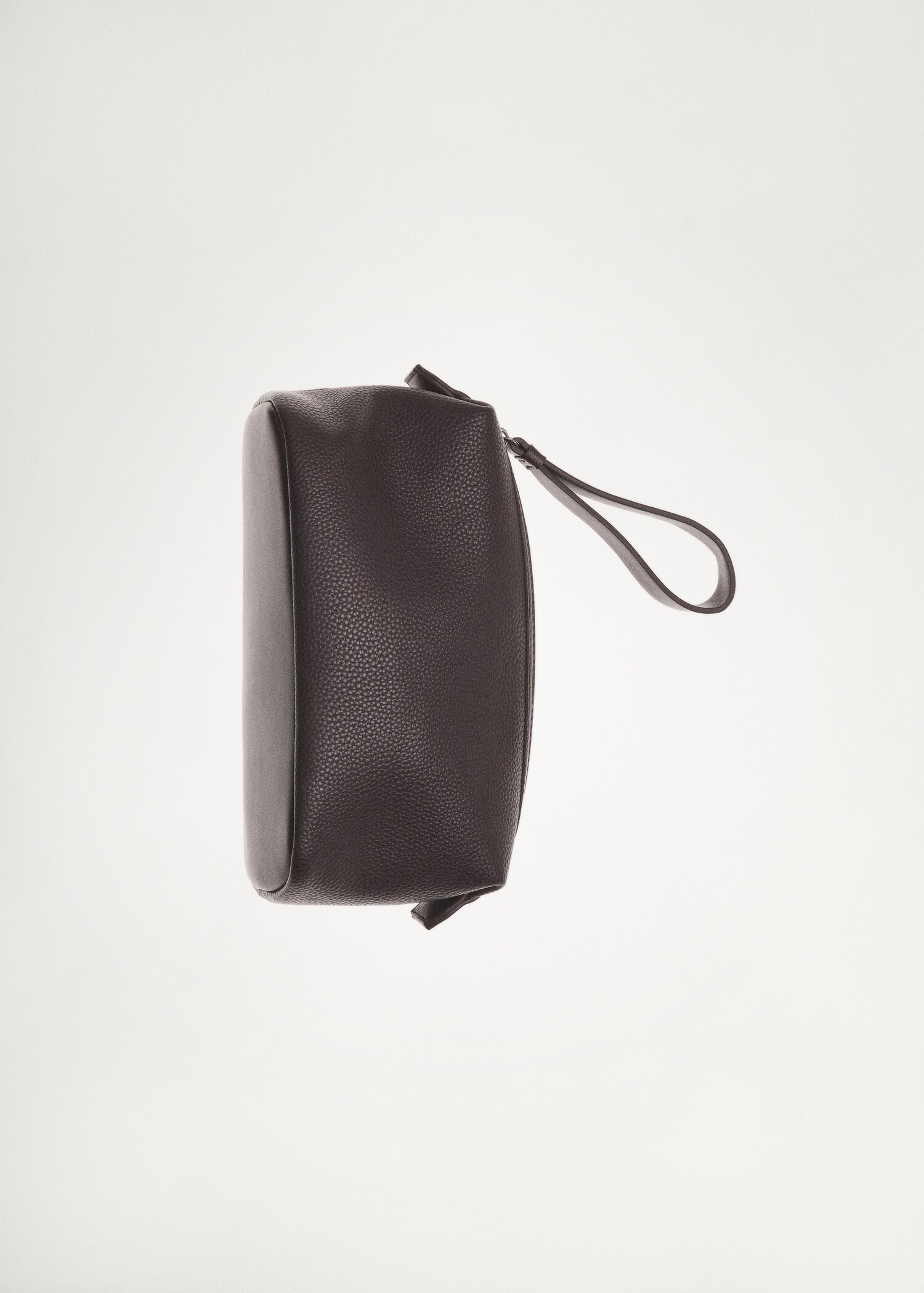 Contrast-strap pebbled cosmetic bag - Details of the article 9