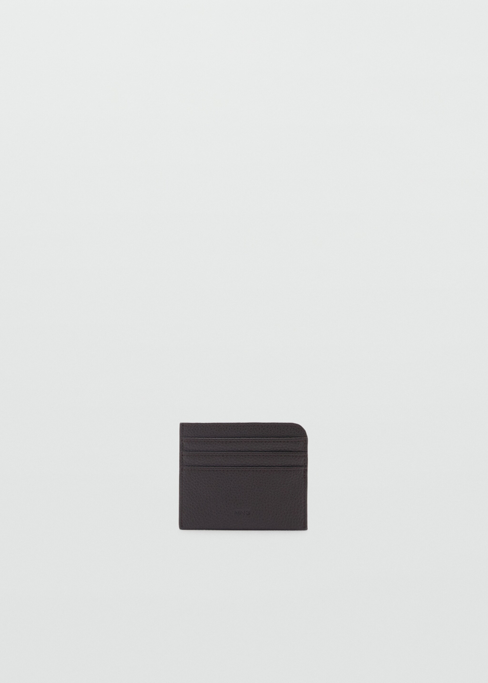 Pebbled cardholder - Article without model, Brown. Ref: 87080604-00.