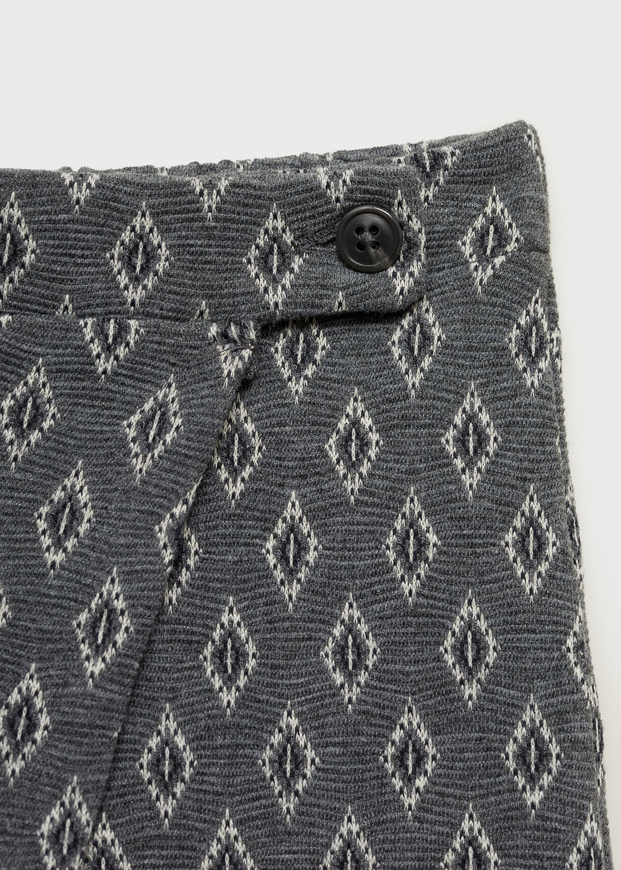 Faldilla pantaló estampada - Detall de l'article 8, Gris antracita. Ref: 87080608-00.