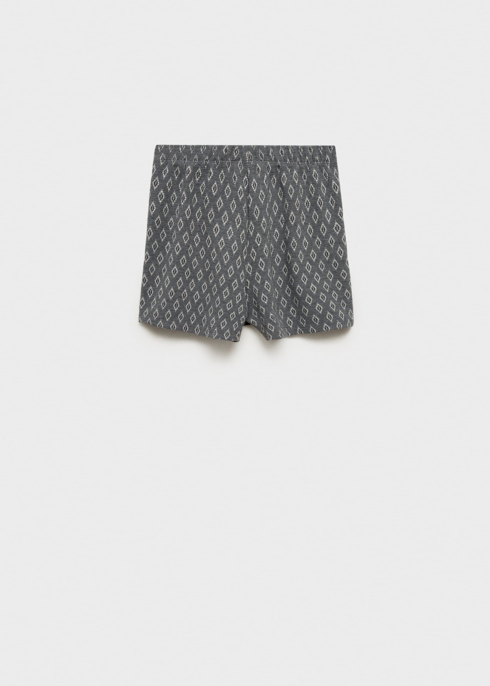 Faldilla pantaló estampada - Revers de l'article, Gris antracita. Ref: 87080608-00.