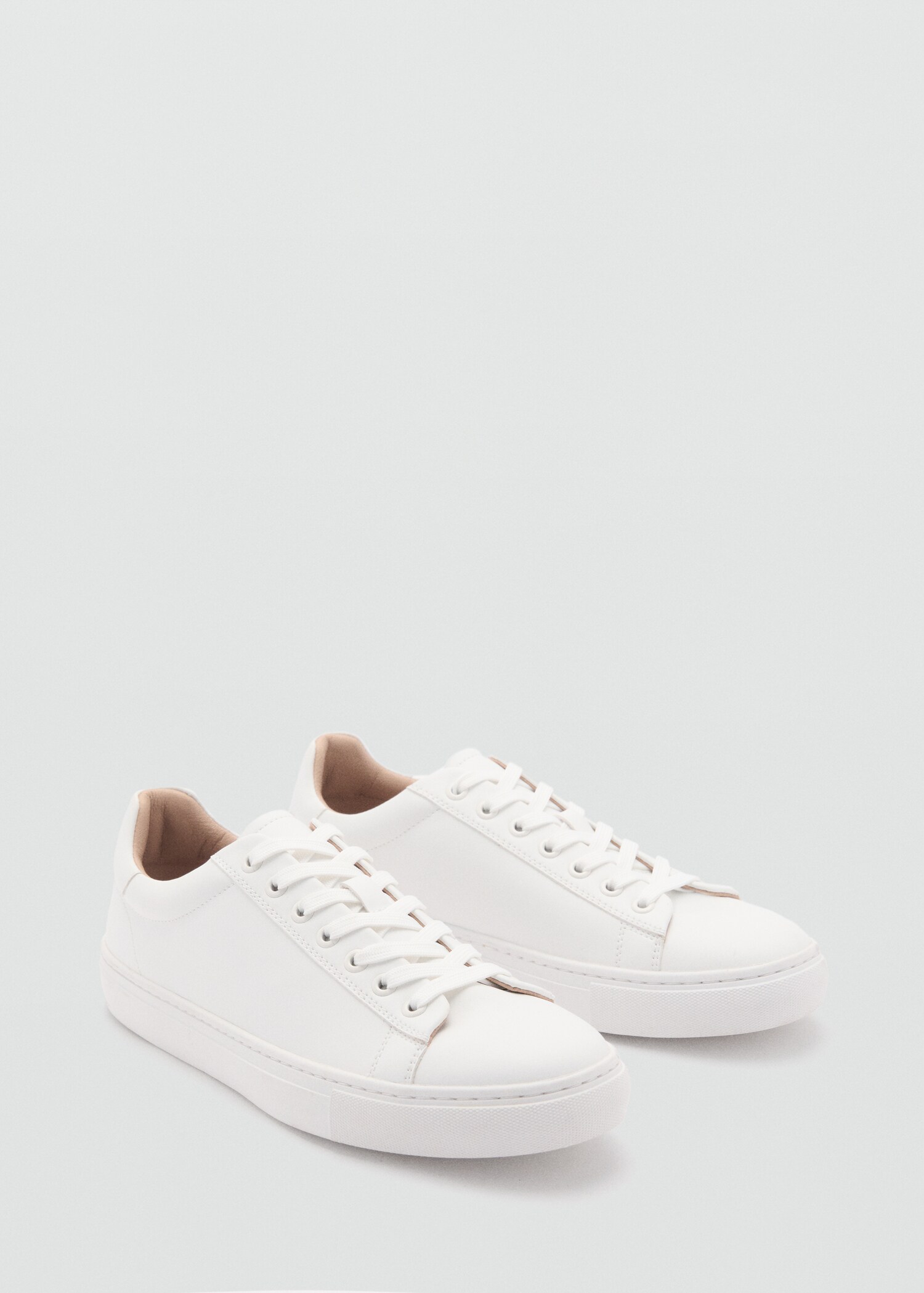 Lace-up panel sneakers - Medium plane