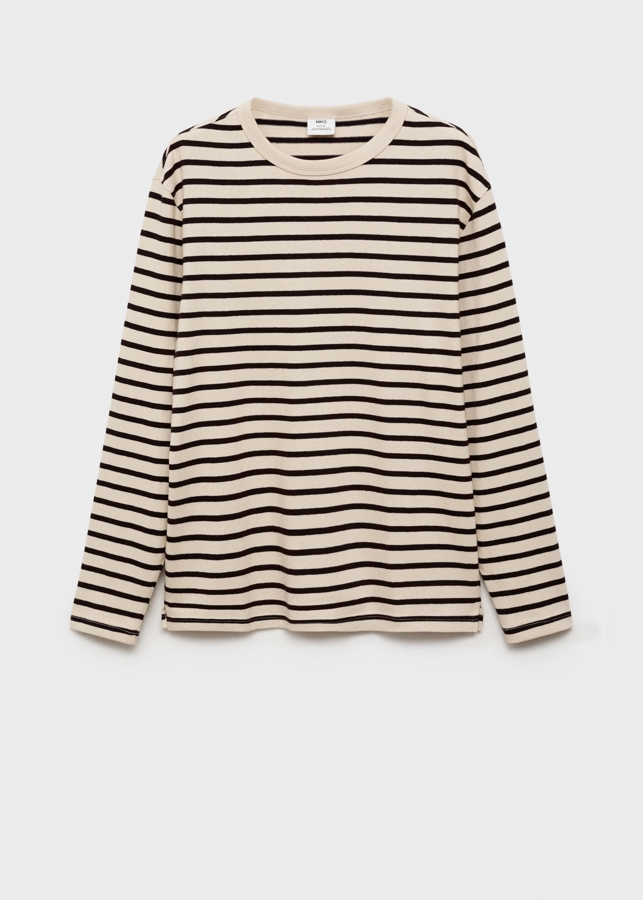 Camiseta 100% algodón rayas - Artículo sin modelo, Burdeos. Ref: 87080614-00.