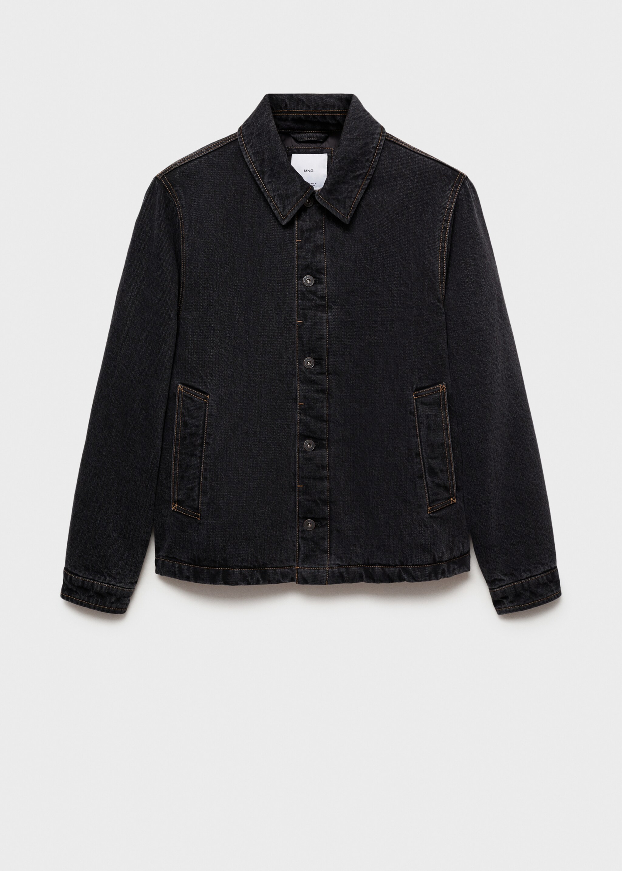 Caçadora denim rentat fosc - Article sense model, Gris. Ref: 87080617-00.