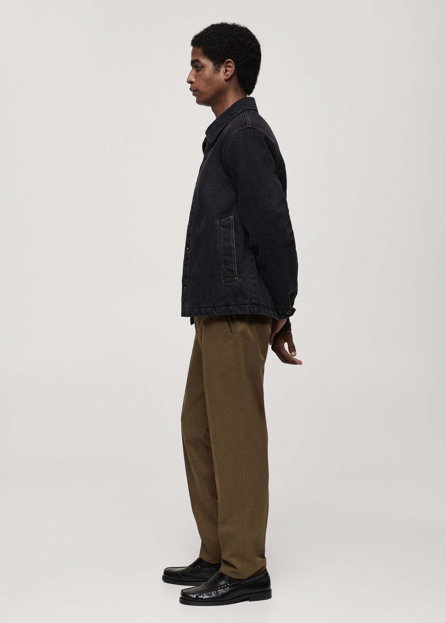 Caçadora denim rentat fosc - Detall de l'article 2