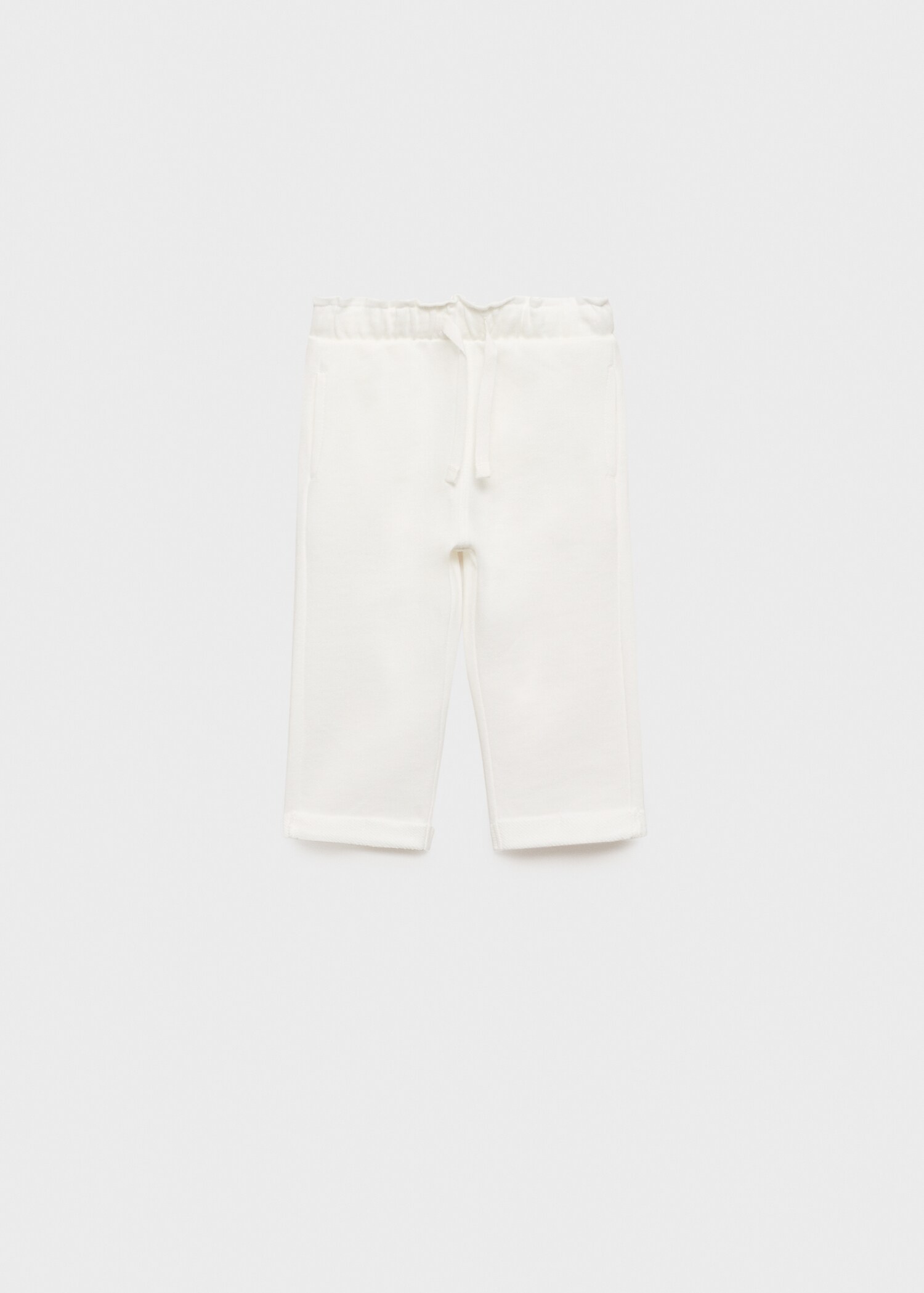 Elastic waist cotton trousers - Article without model