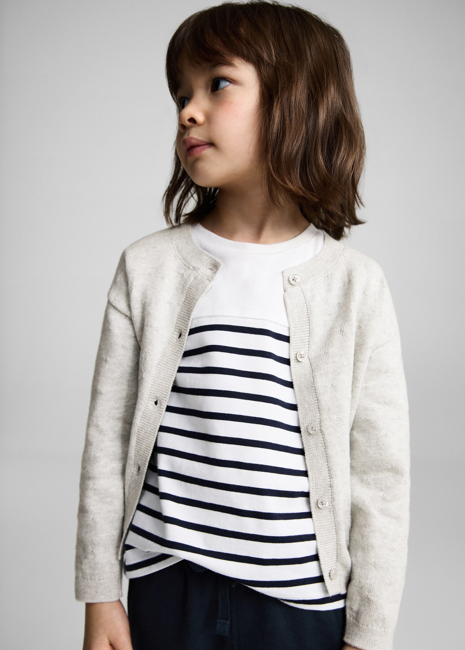 Elastic waist cotton trousers - Medium plane