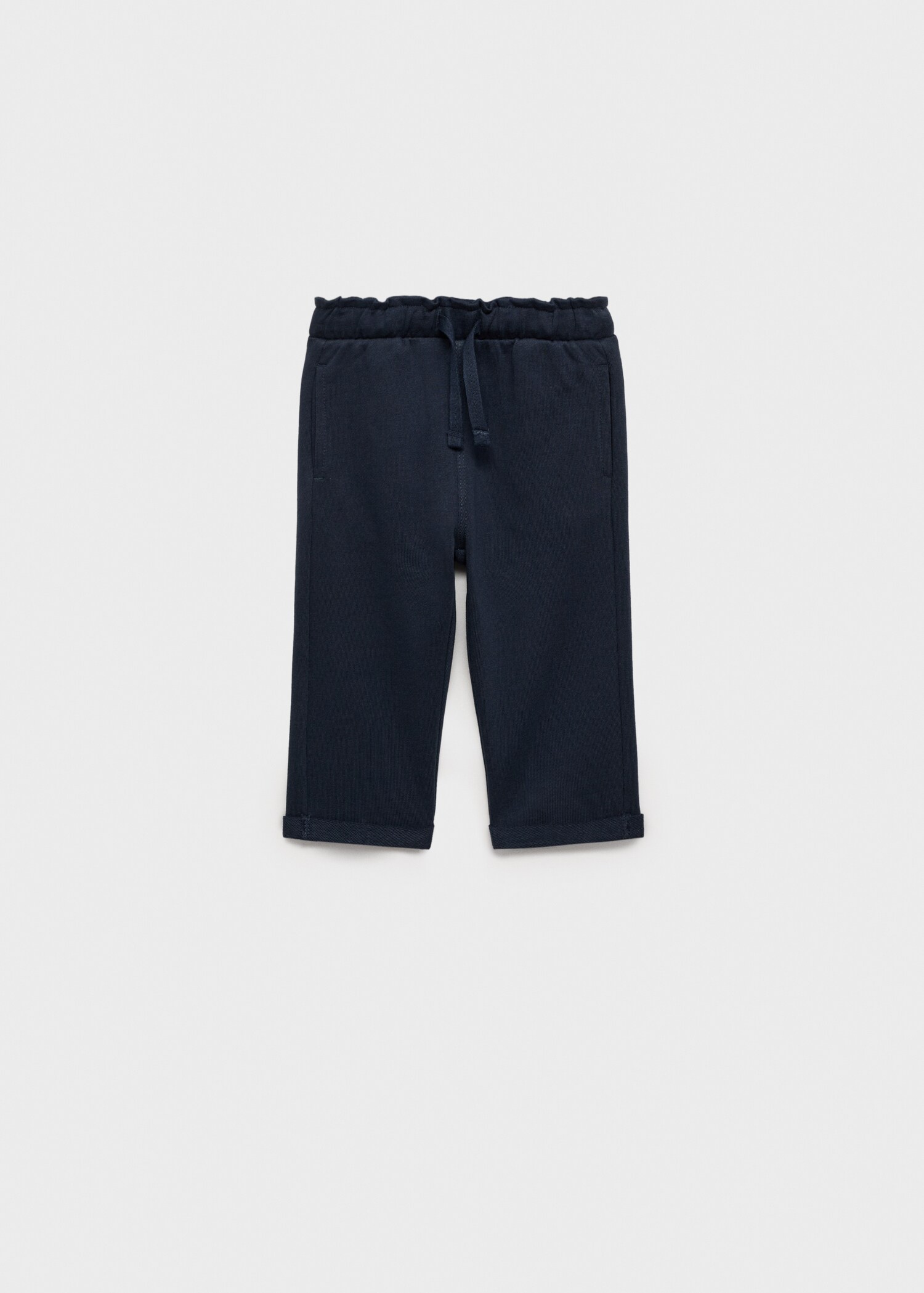 Elastic waist cotton trousers - Article without model