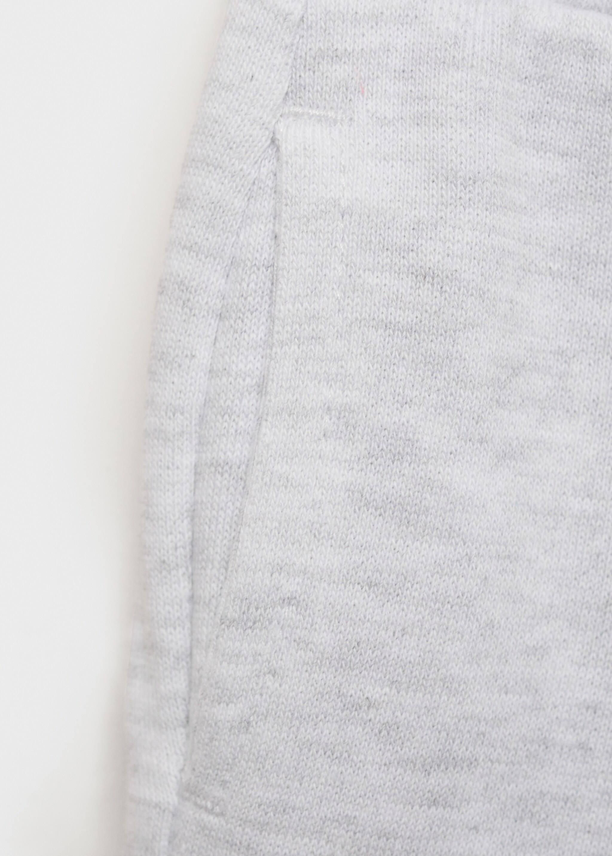 Pantalon coton taille élastique - Détail de l'article 0, Gris chiné clair. Ref: 87080620-00.