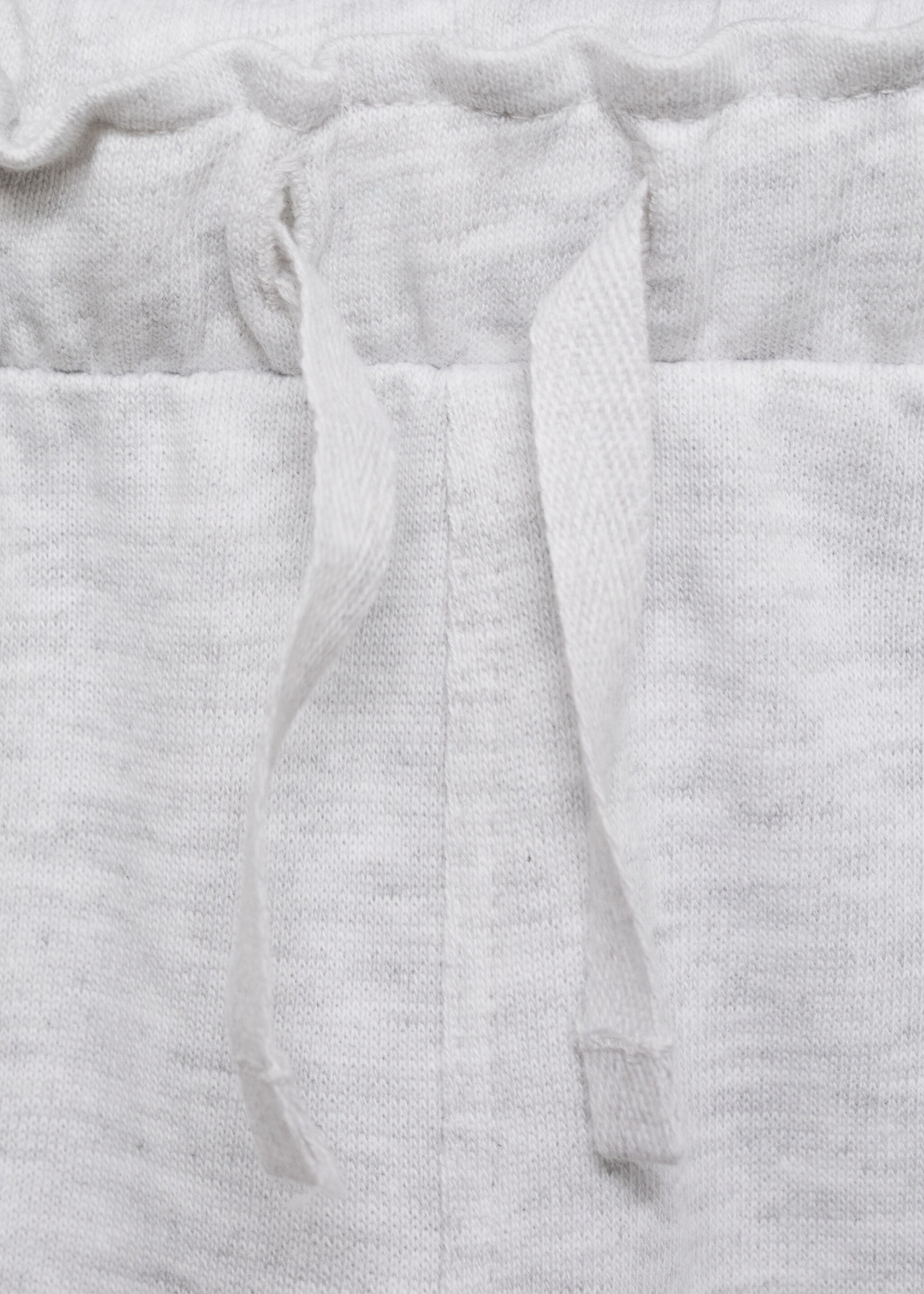 Pantalon coton taille élastique - Détail de l'article 8, Gris chiné clair. Ref: 87080620-00.